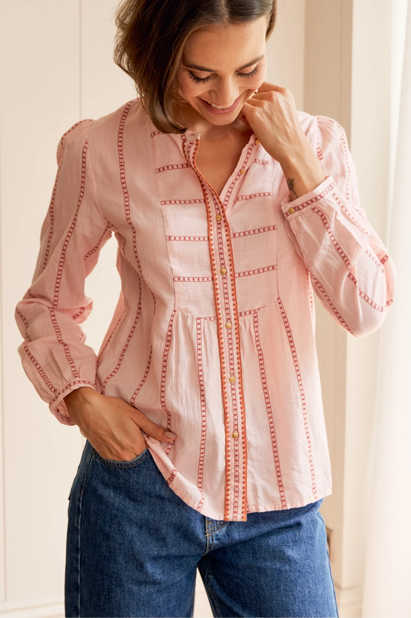MOLIN Juliet shirt | Coral Blush