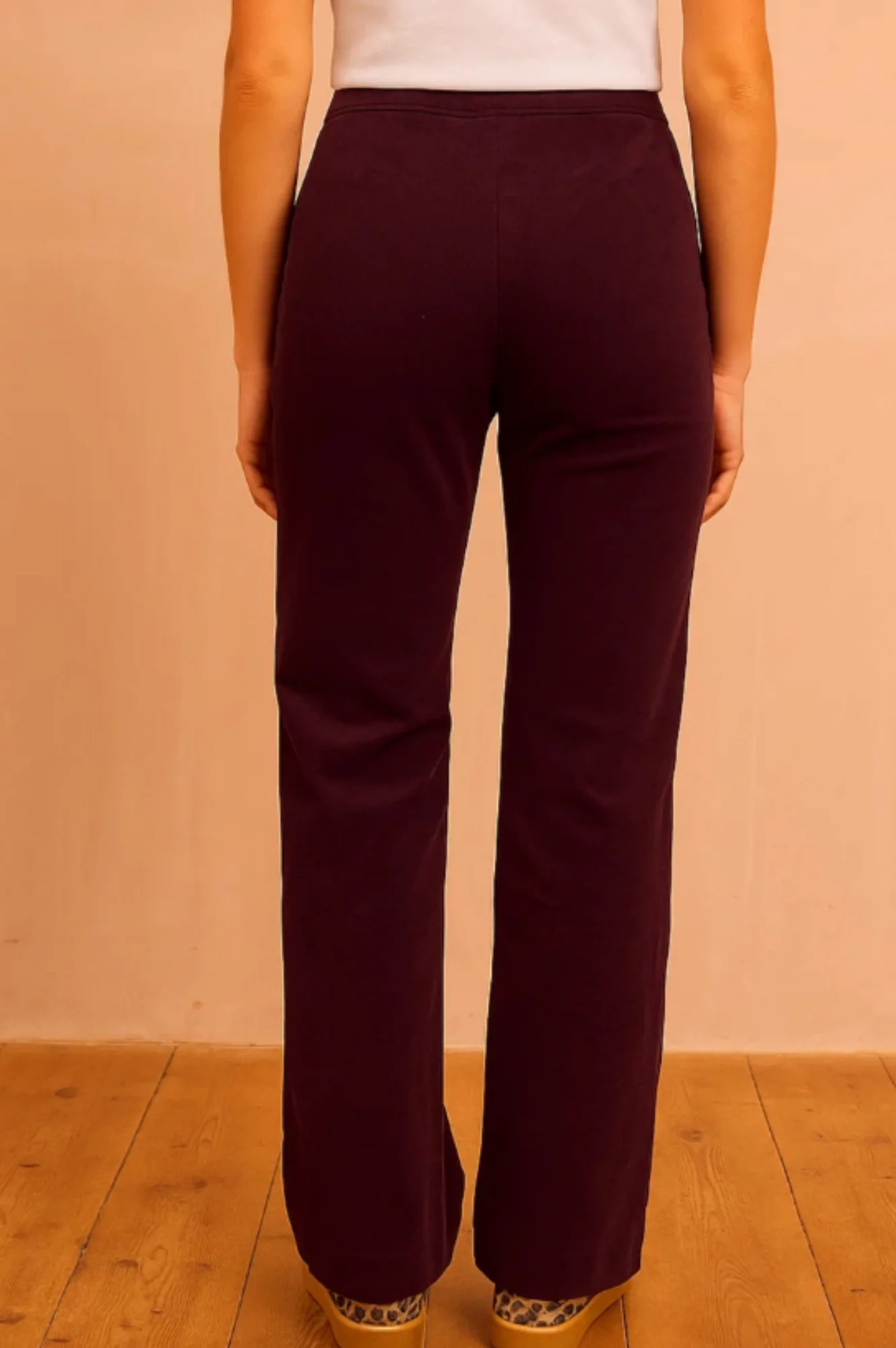 Juliette Stretch Corduroy Trouser | Burgundy