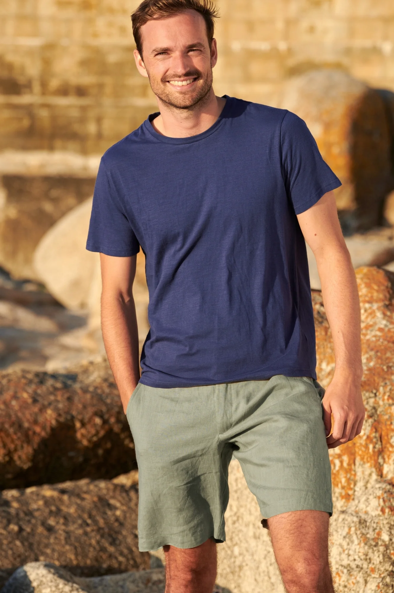 Men's Crew Neck T-Shirt | Navy