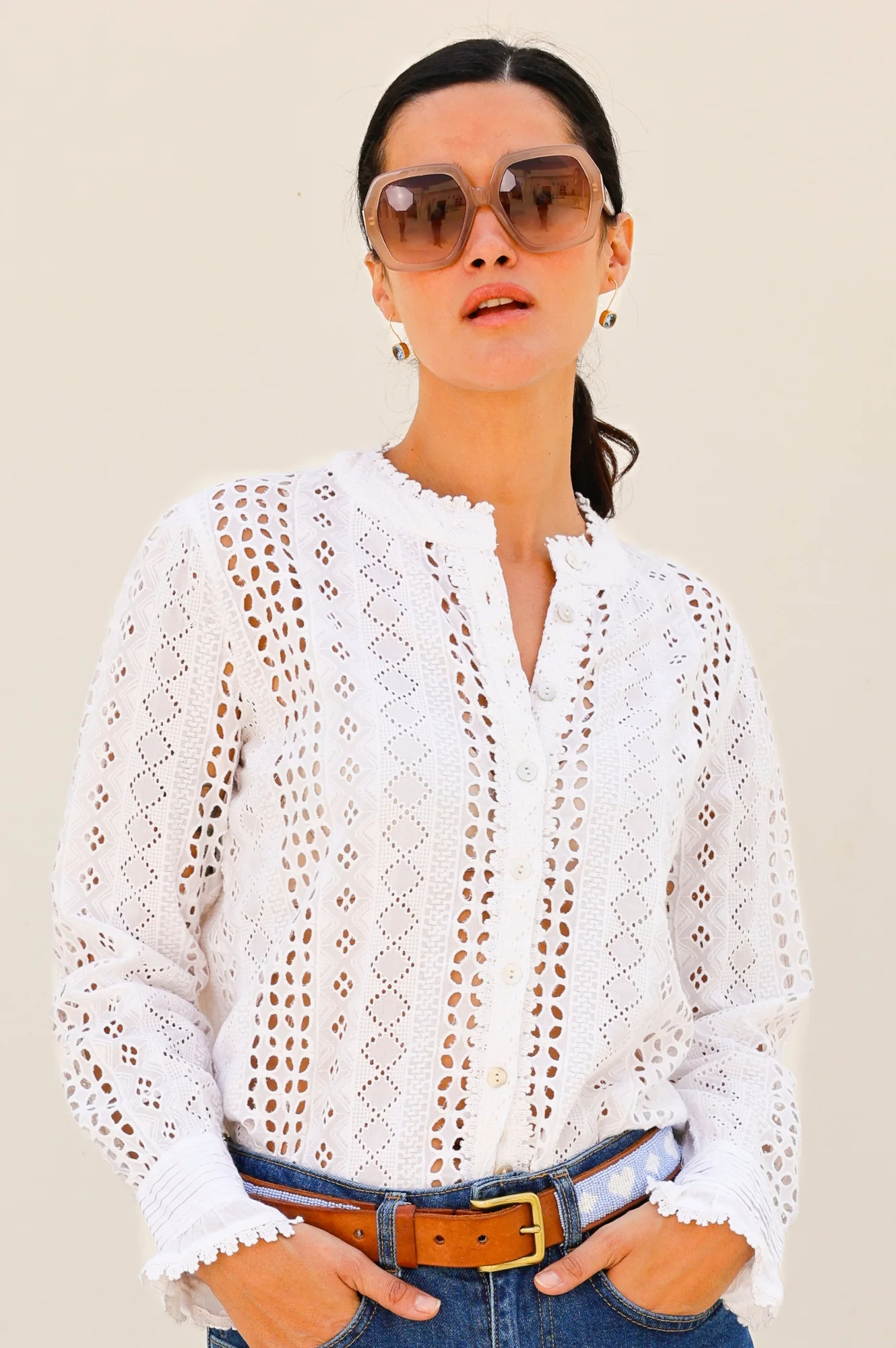 DIFF EYEWEAR Nola Sunglasses | Taupe