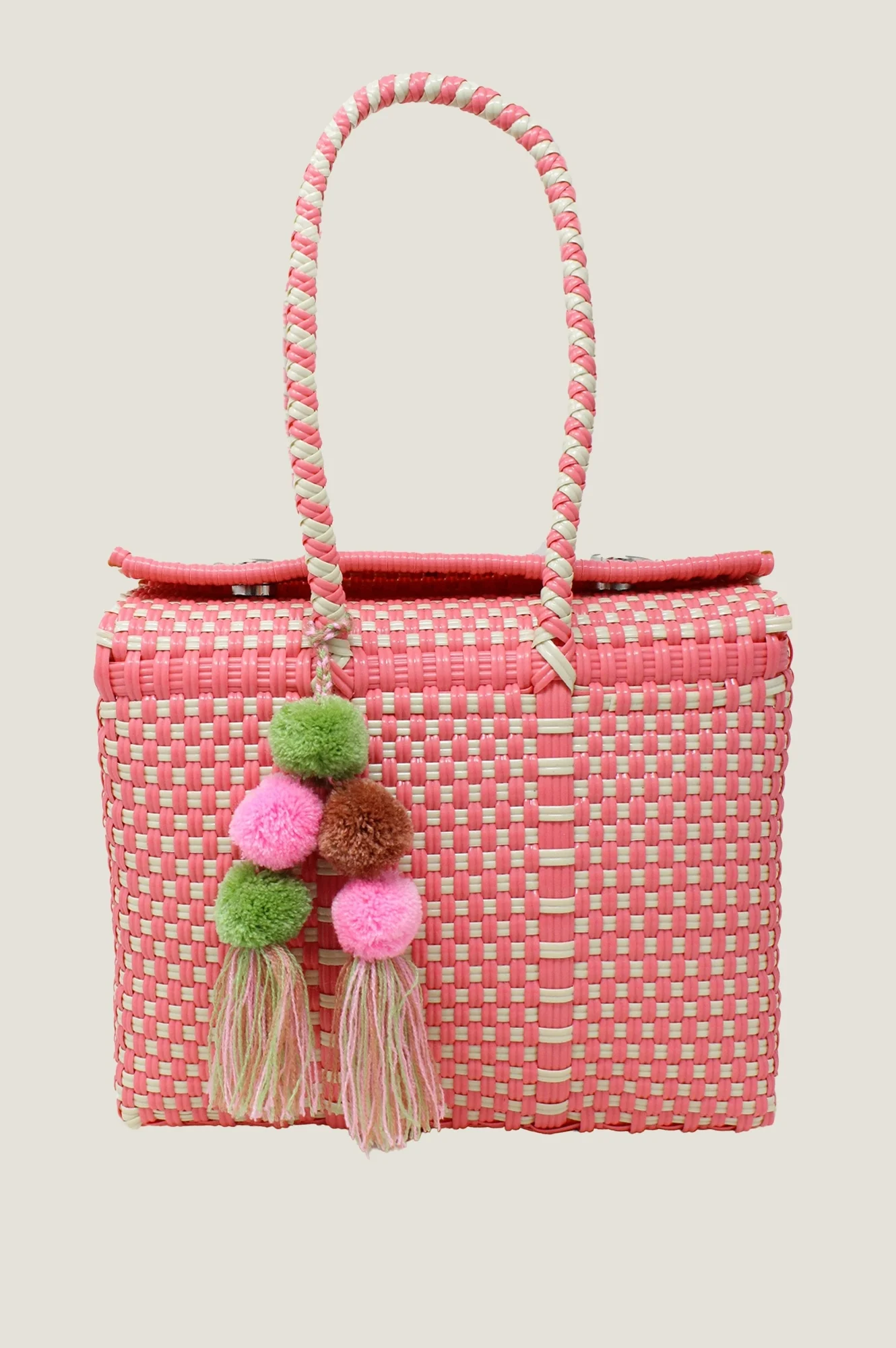 Bombon Mini Tote | Coral/Bone