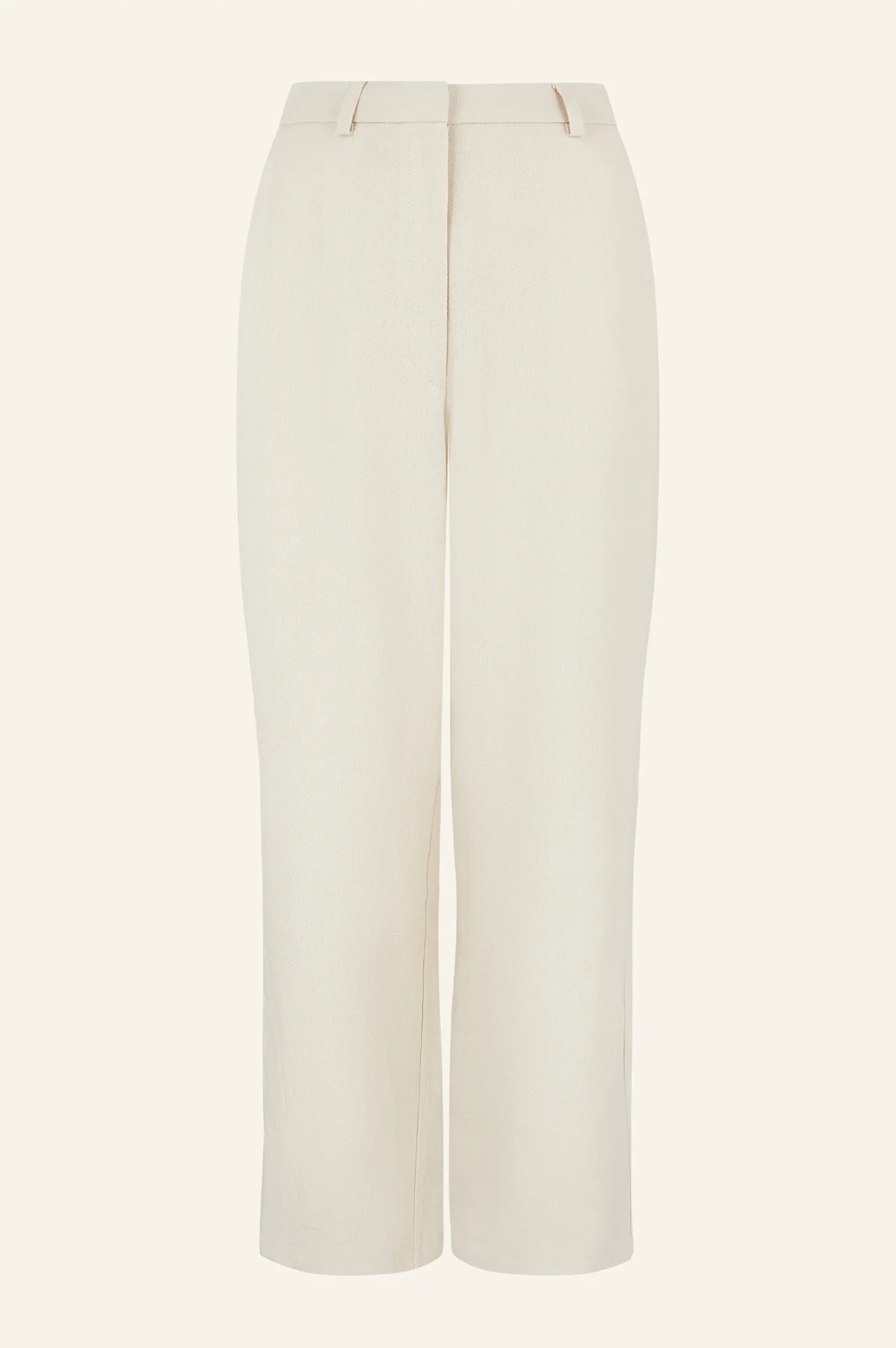 Linen Blend Trousers | Oat