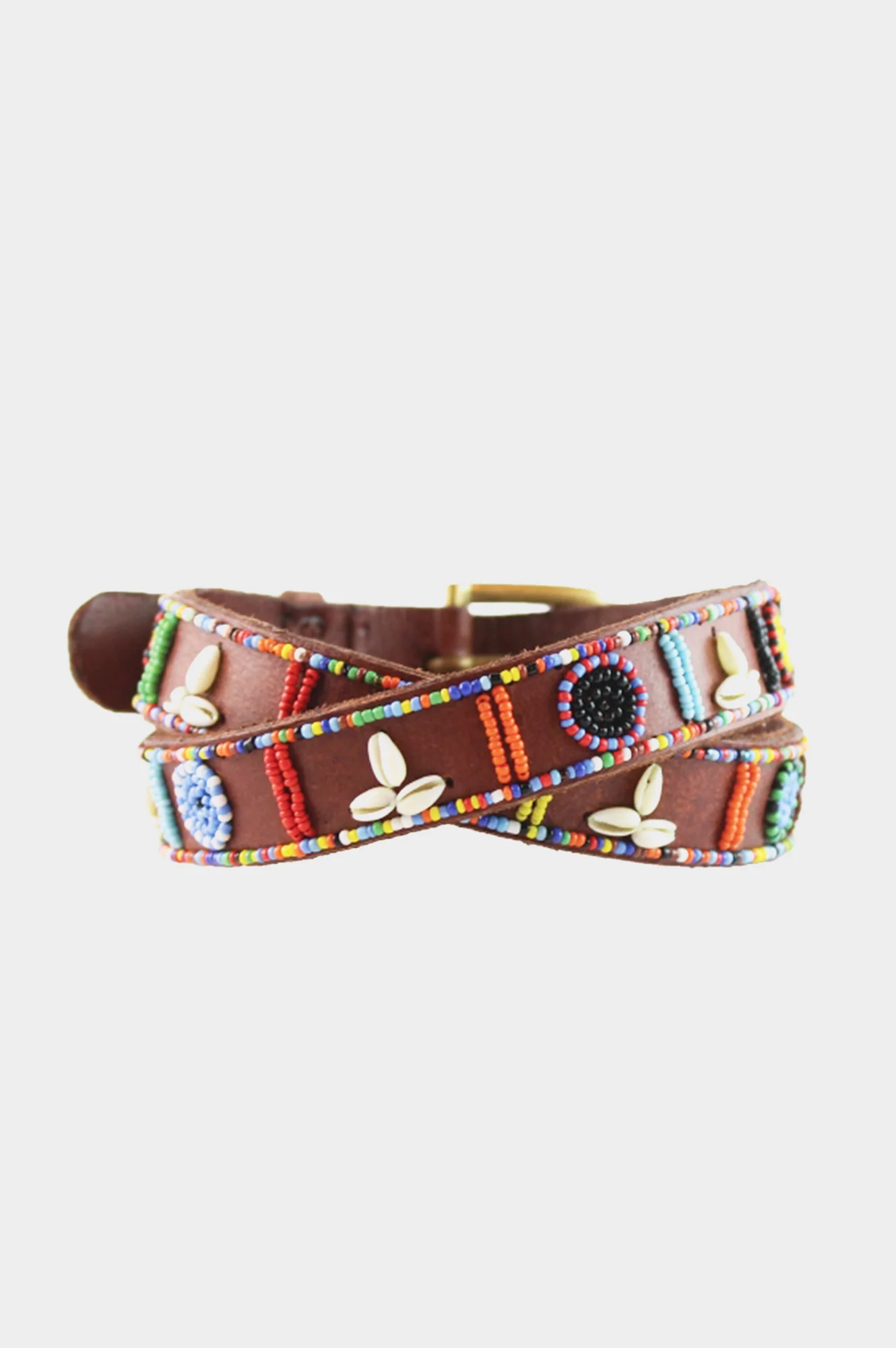 Shell Leather Belt | Multi