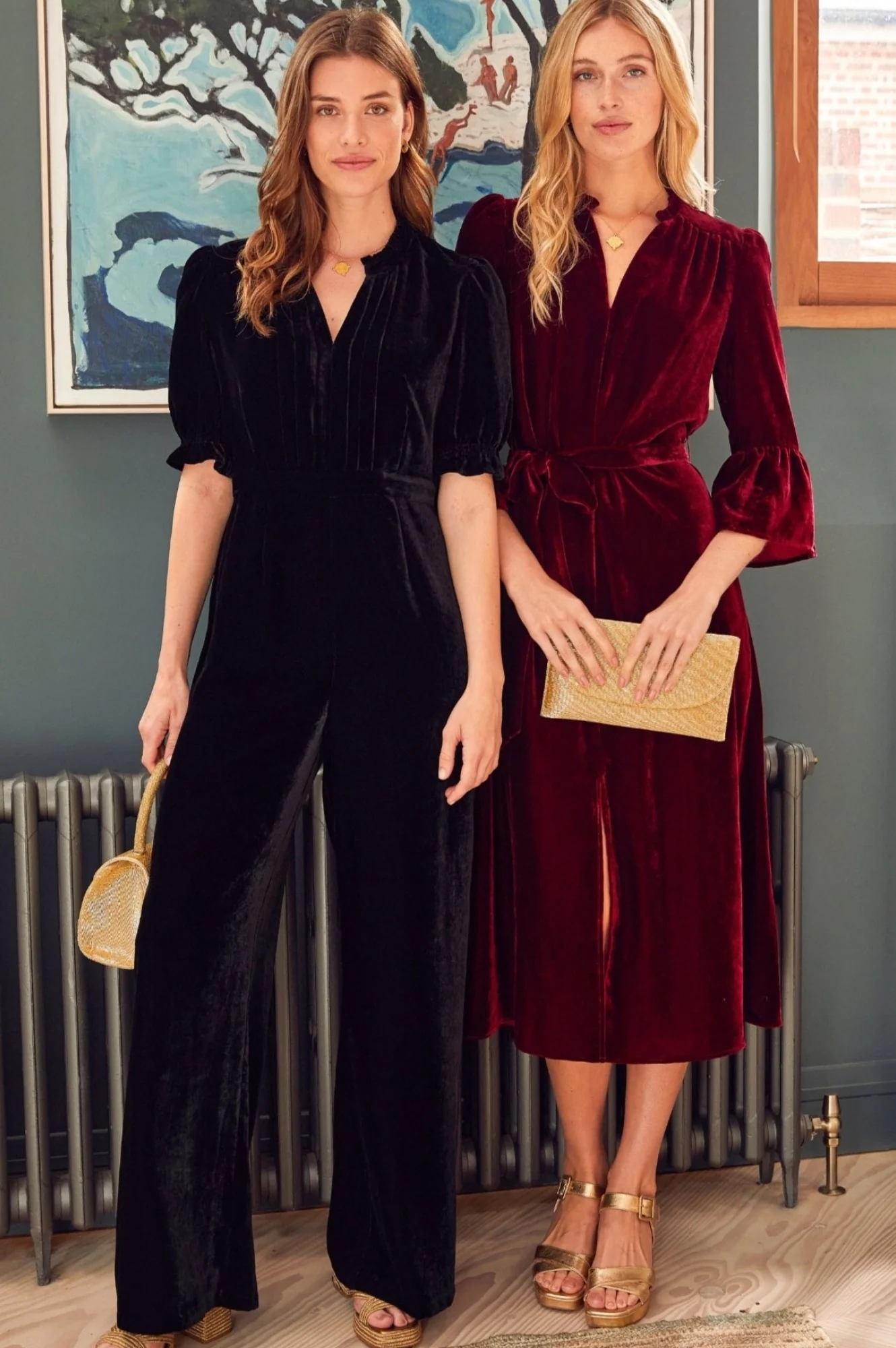 Astrid Velvet Dress | Ruby