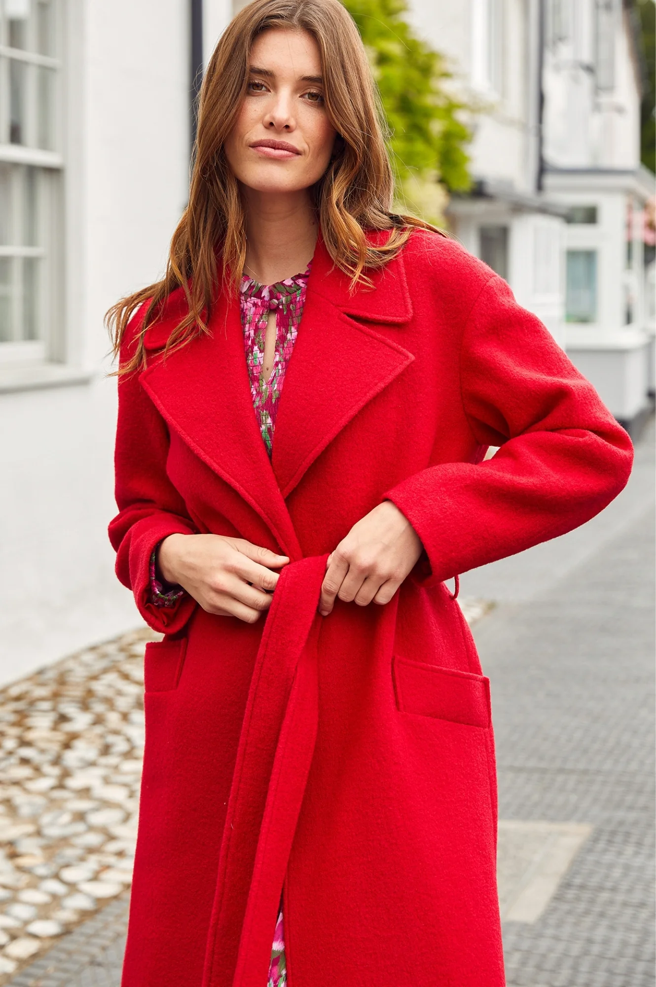 Wool Coat | Red