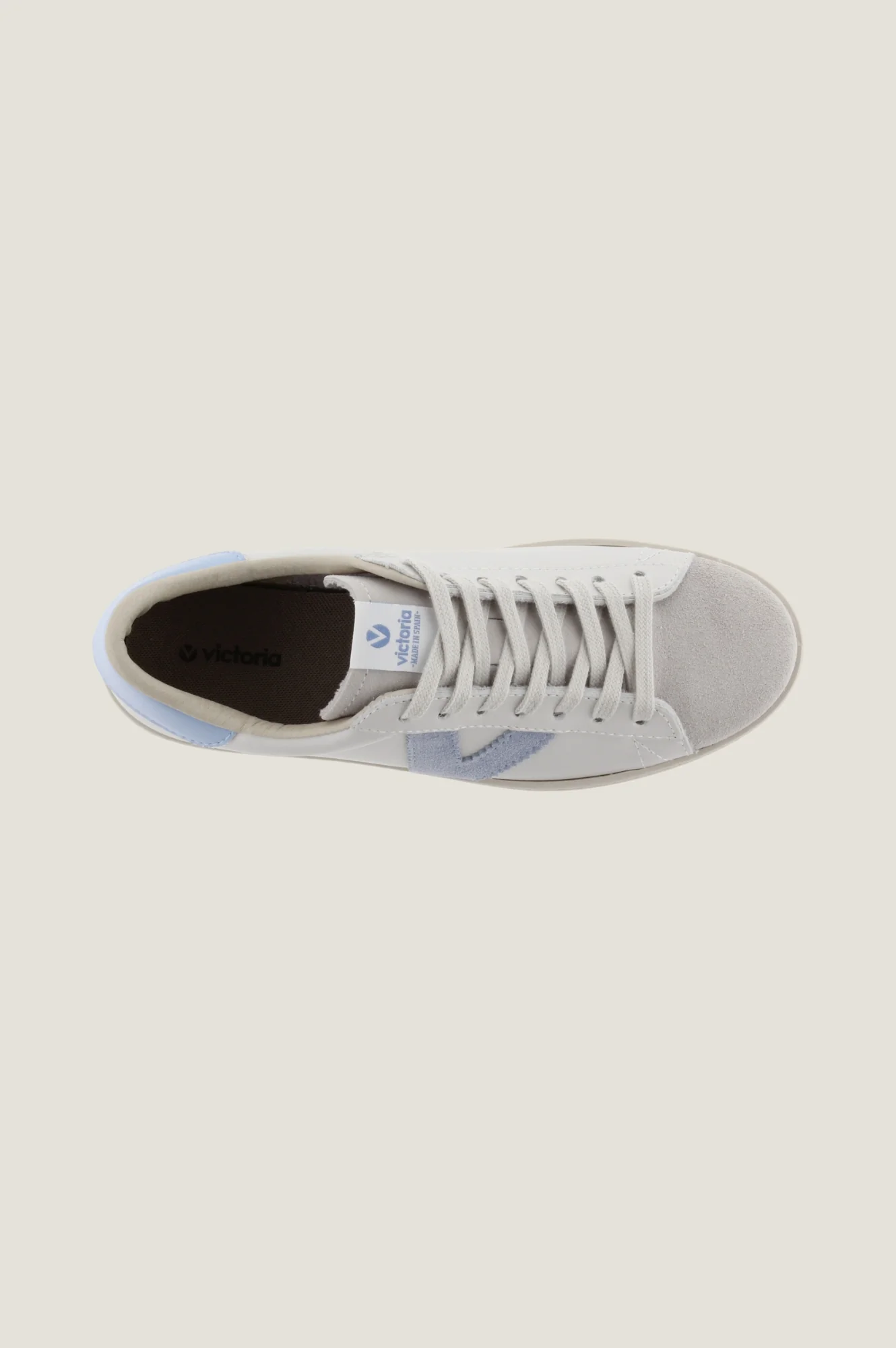VICTORIA Berlin Low Top Trainer | White/Blue