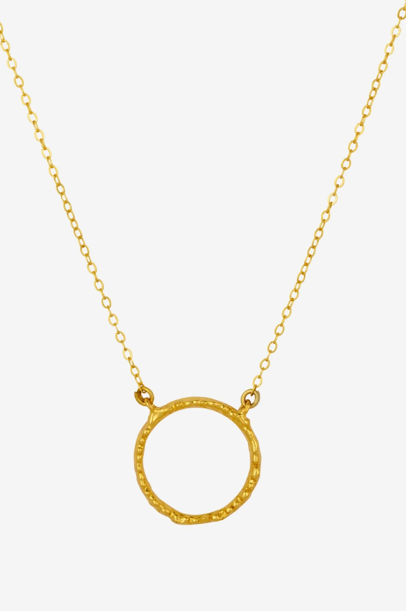 ASHIANA Nia Ring Pendant Necklace | Gold