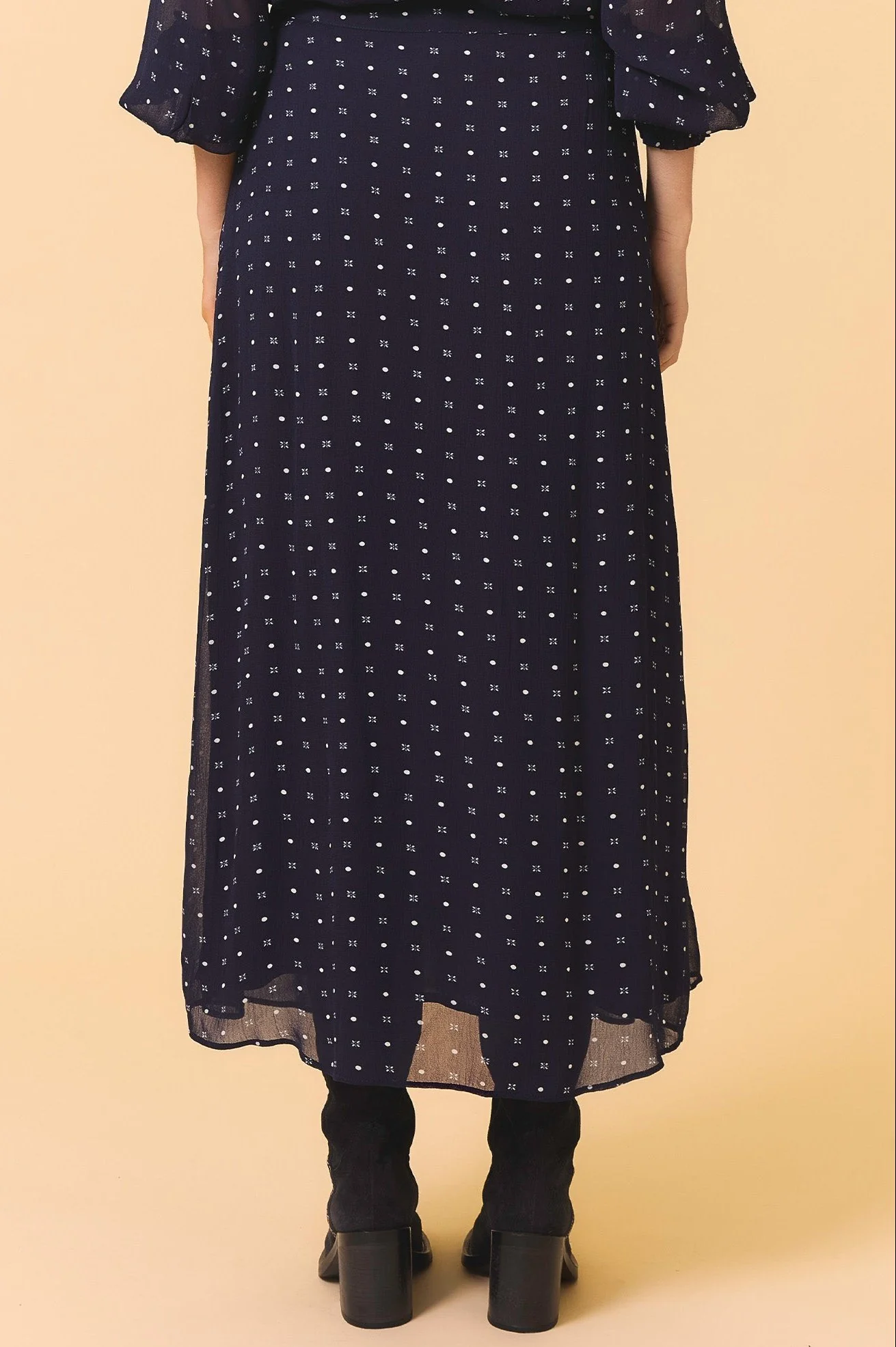 Kate Skirt | Polka Dot Navy/White