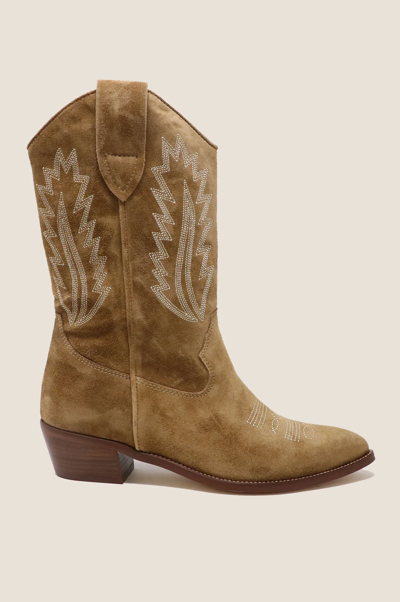 ALPE Camilla Cowboy Boots | Camel