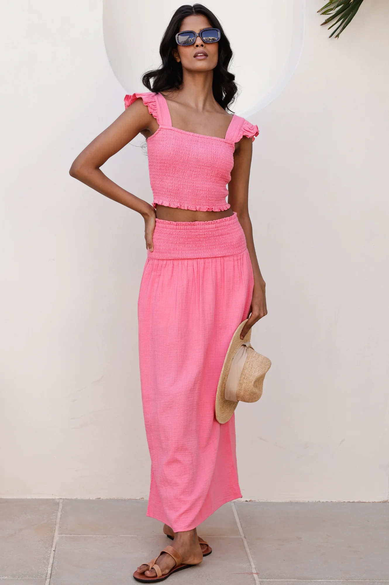 Brady Cheesecloth Skirt | Pink Lemonade