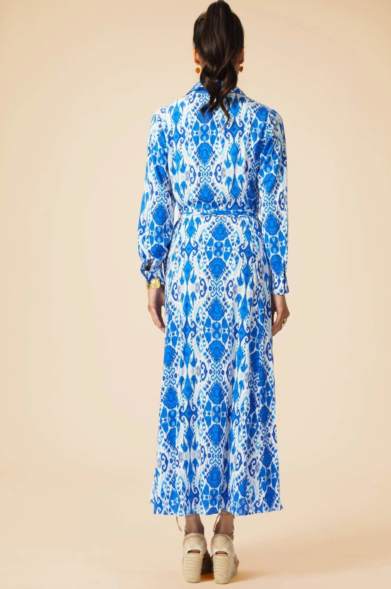 Eliza EcoVero™ Shirt Dress | Blue/White