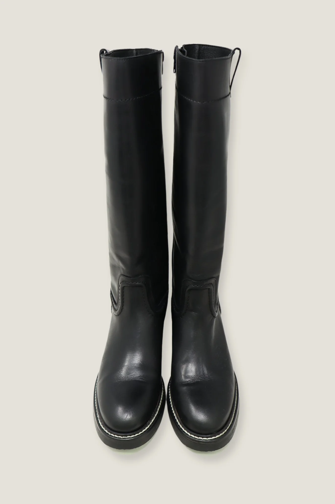 ALPE Trento Knee High Leather Boot | Black