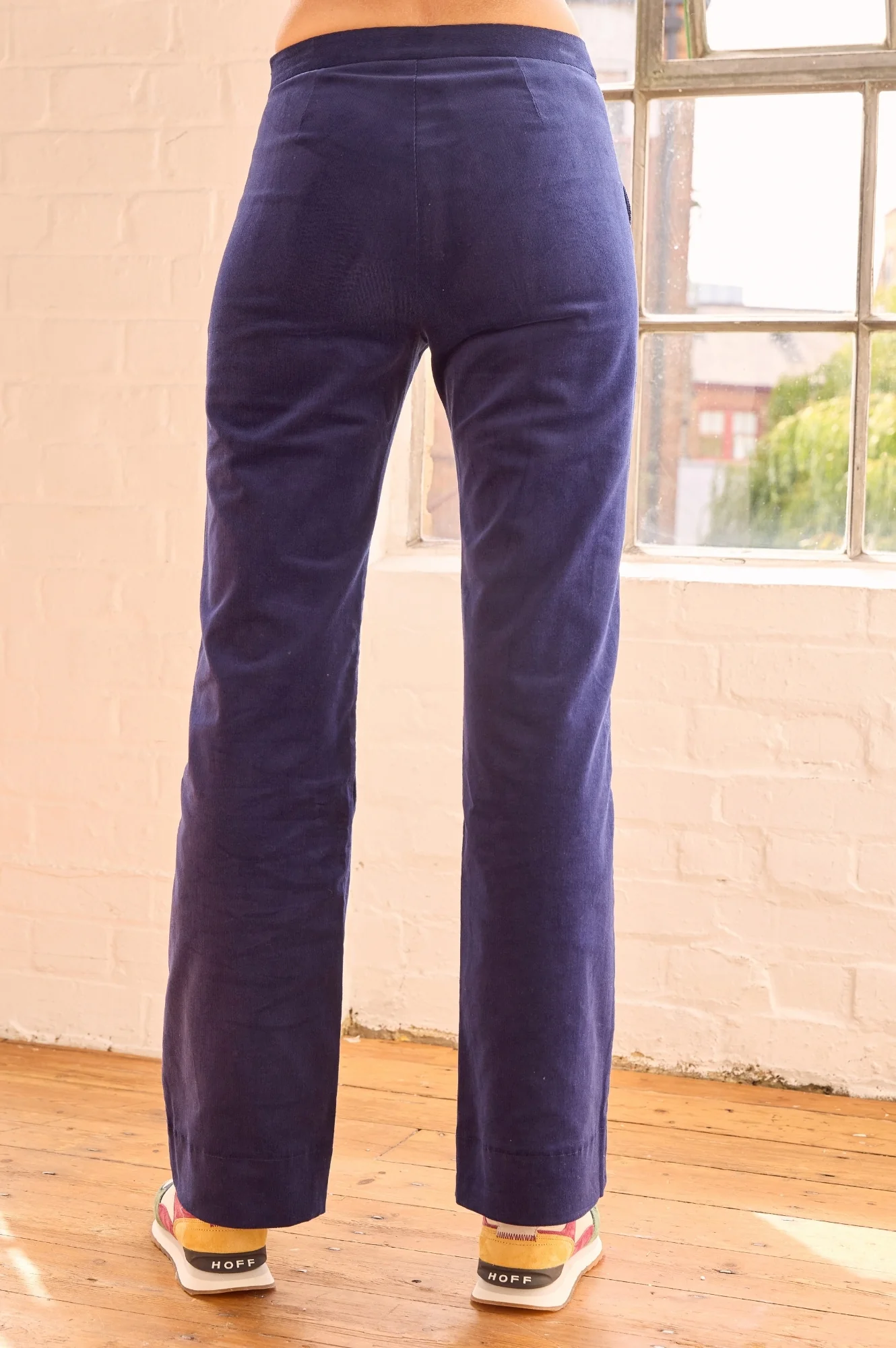 Juliette Stretch Corduroy Trouser | Atlantic Blue