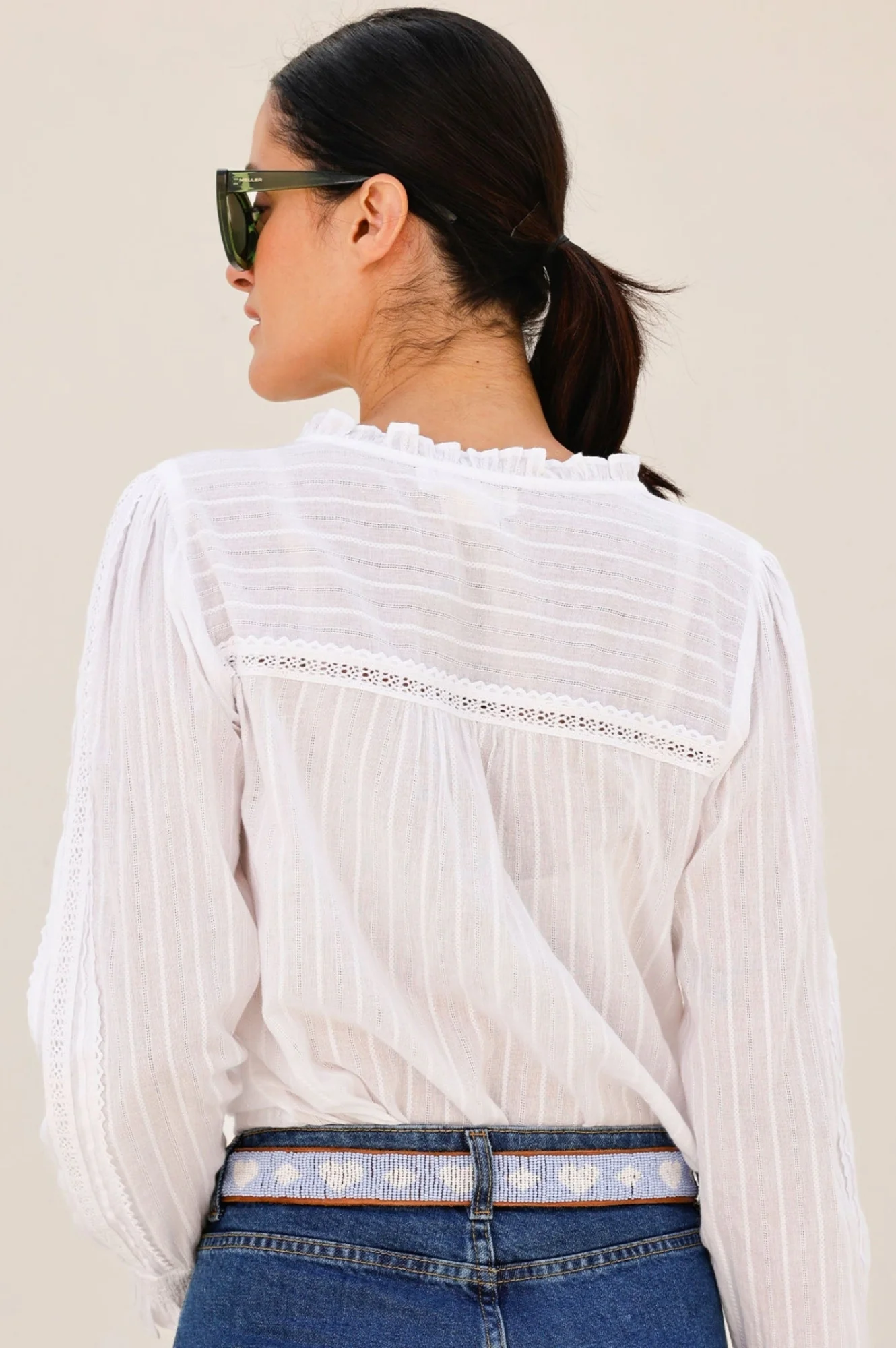 Vienna Long Sleeve Blouse | White