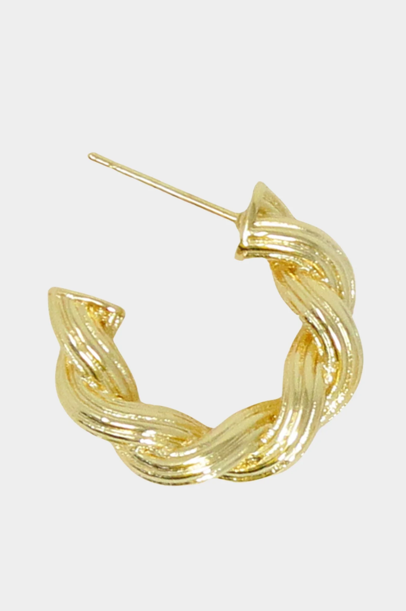 Chunky Swirl Hoops | Gold