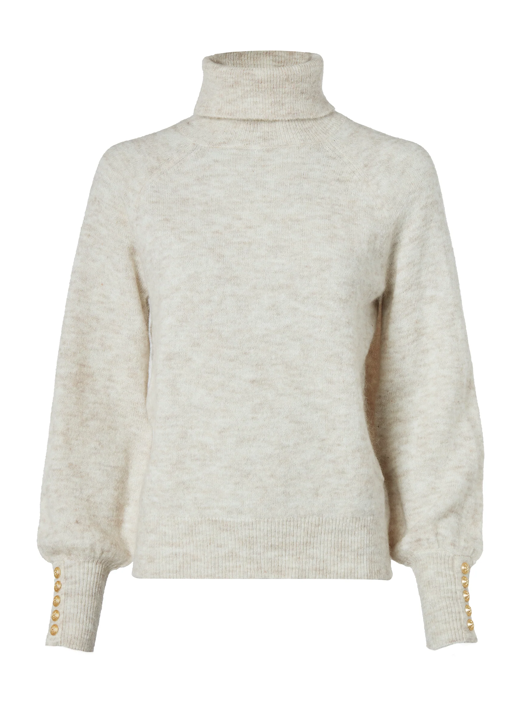 Maisie Roll Neck Knit (Barley)