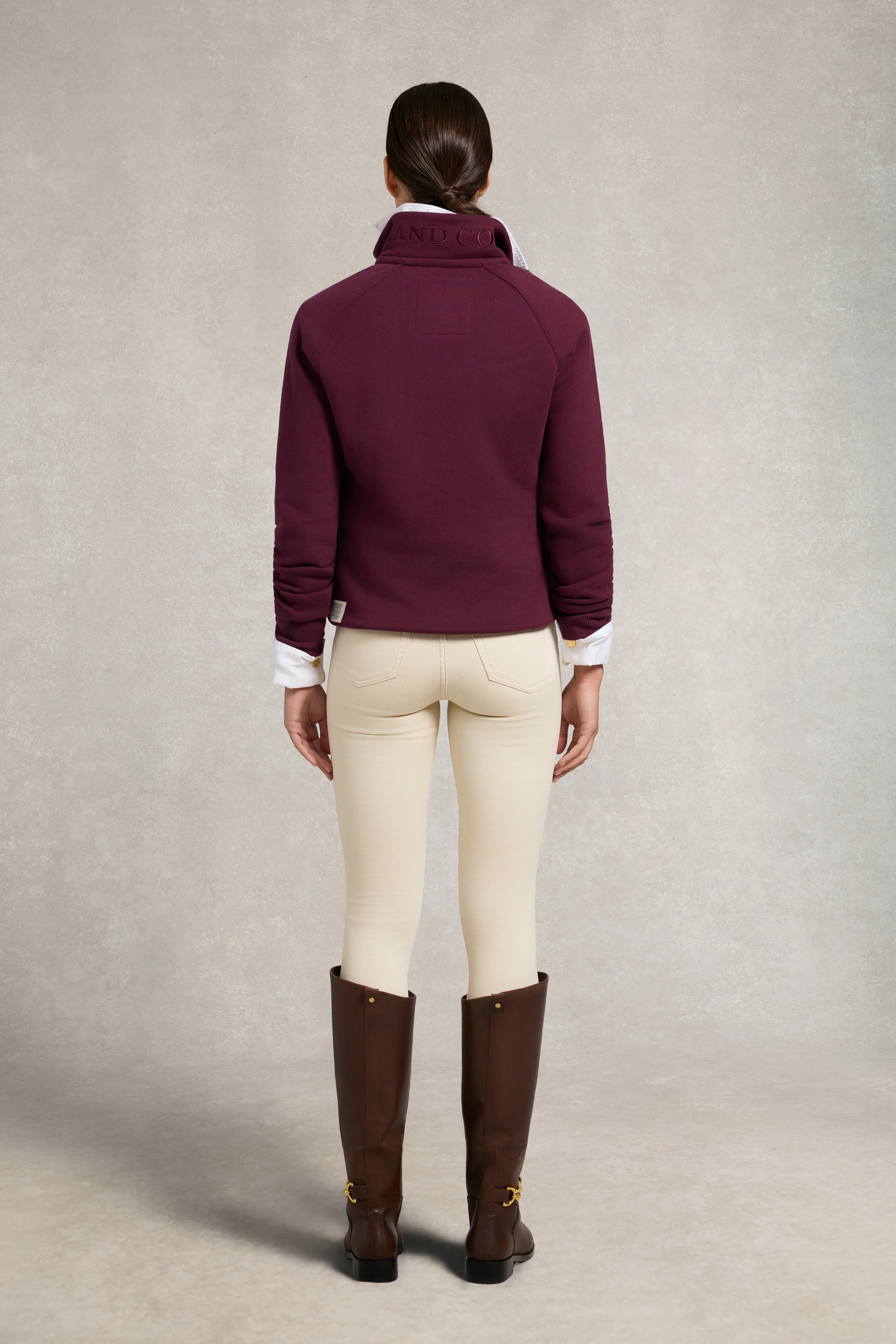 Sporting Goods Zip Henley (Mulberry)