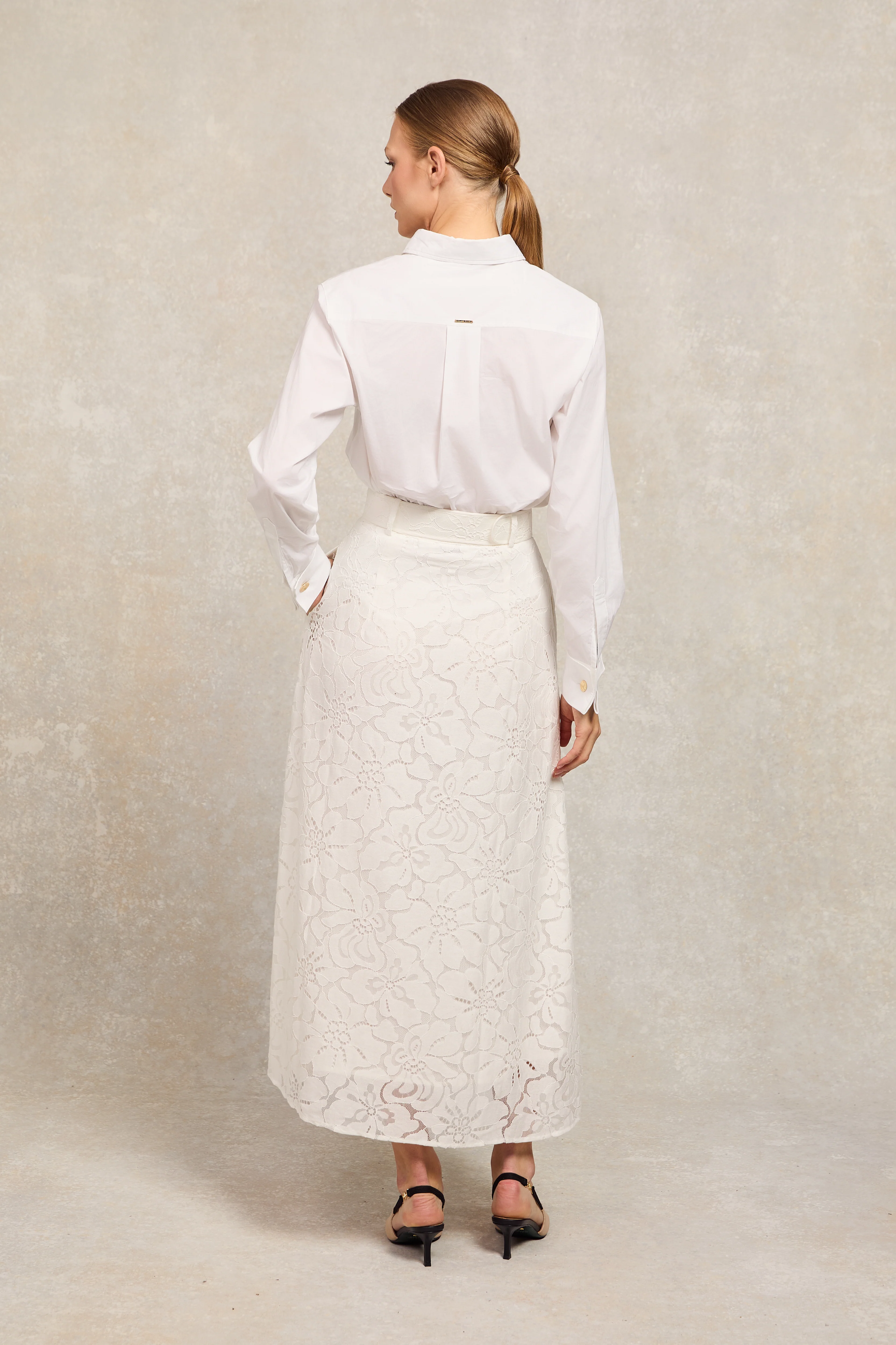 Annabel Lace Skirt (White)