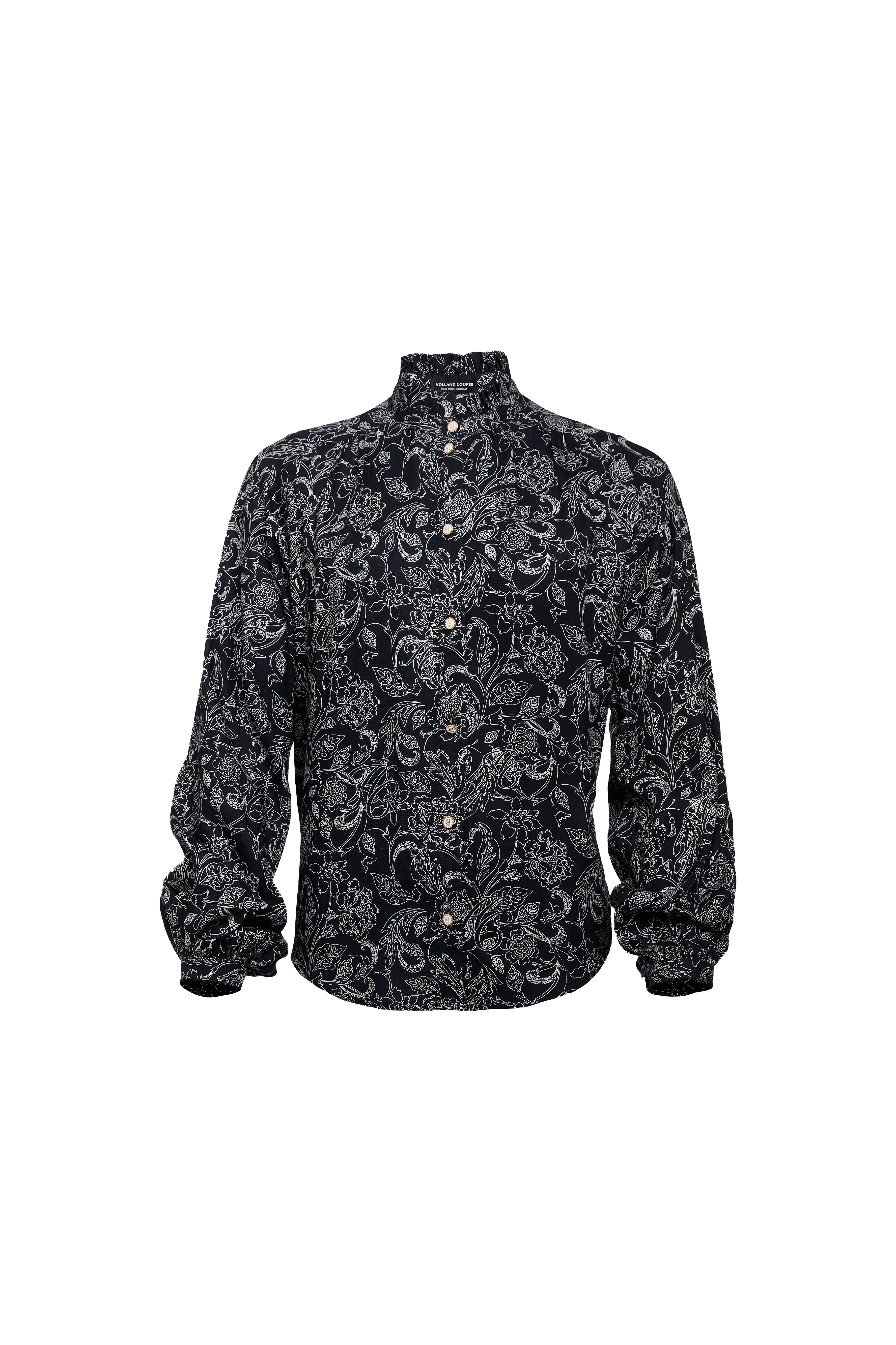 Lilibet Blouse (Navy Floral)