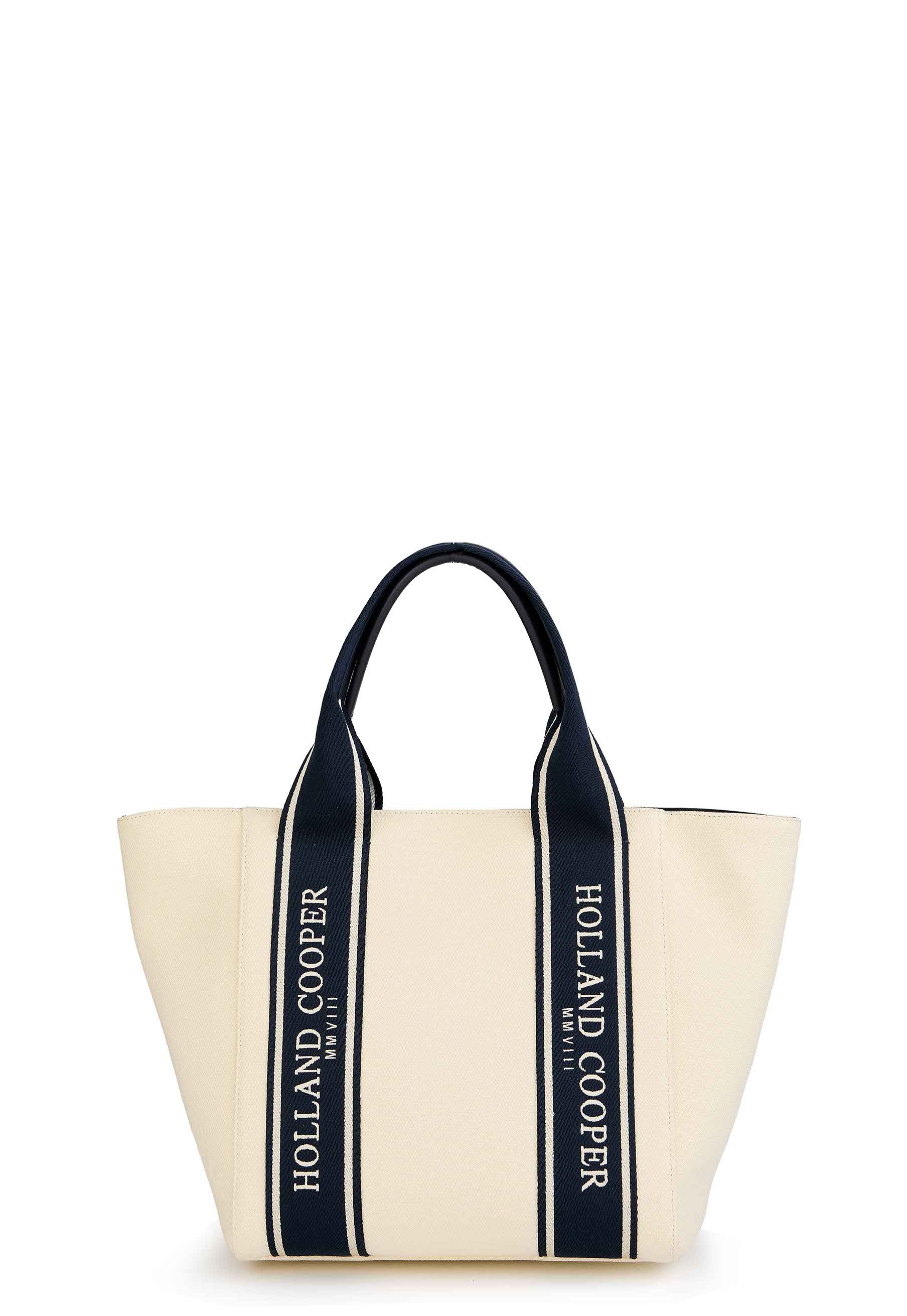 Racquets Tote (Ecru Navy)