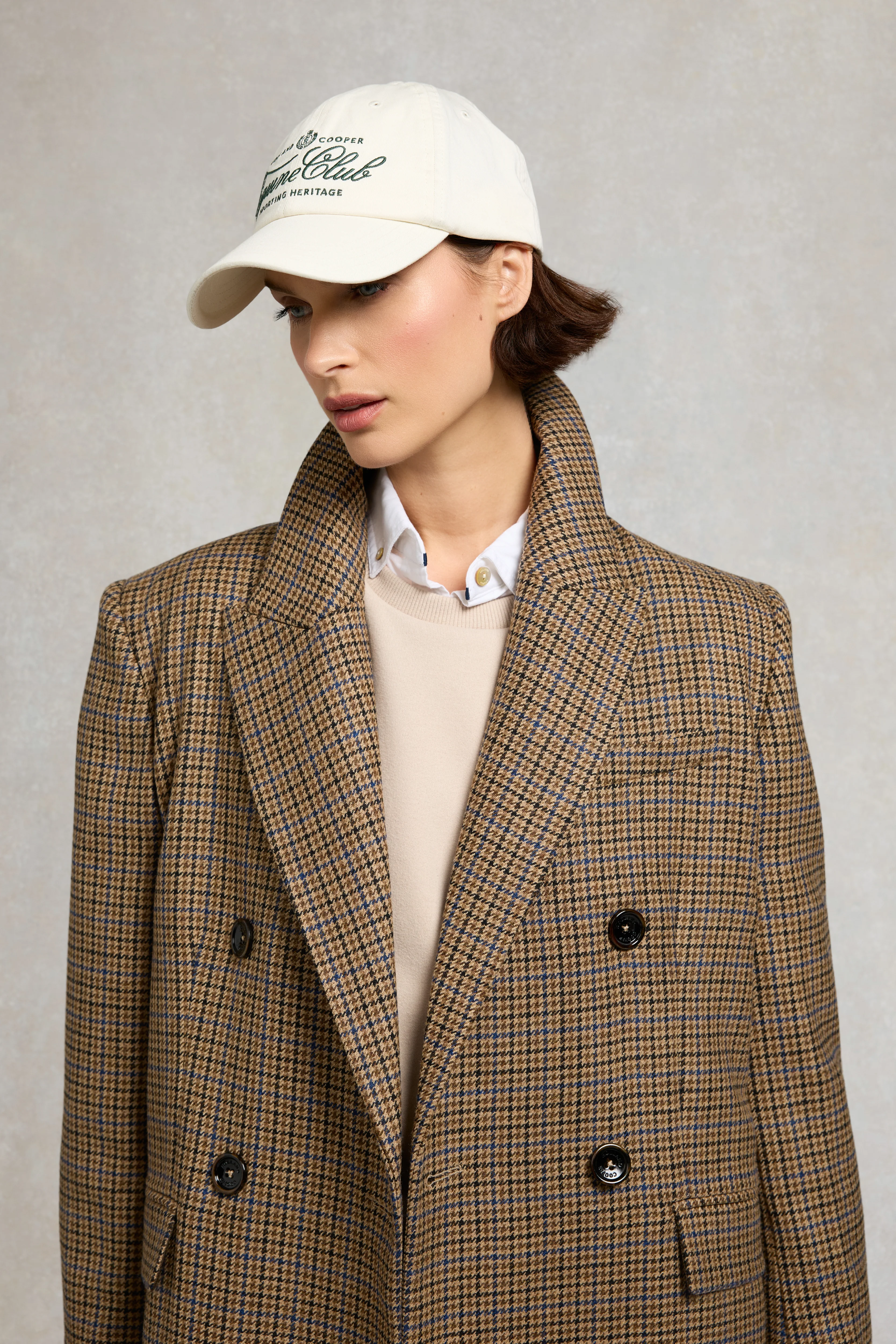 Equine Club Cap (Racing Green Ecru)