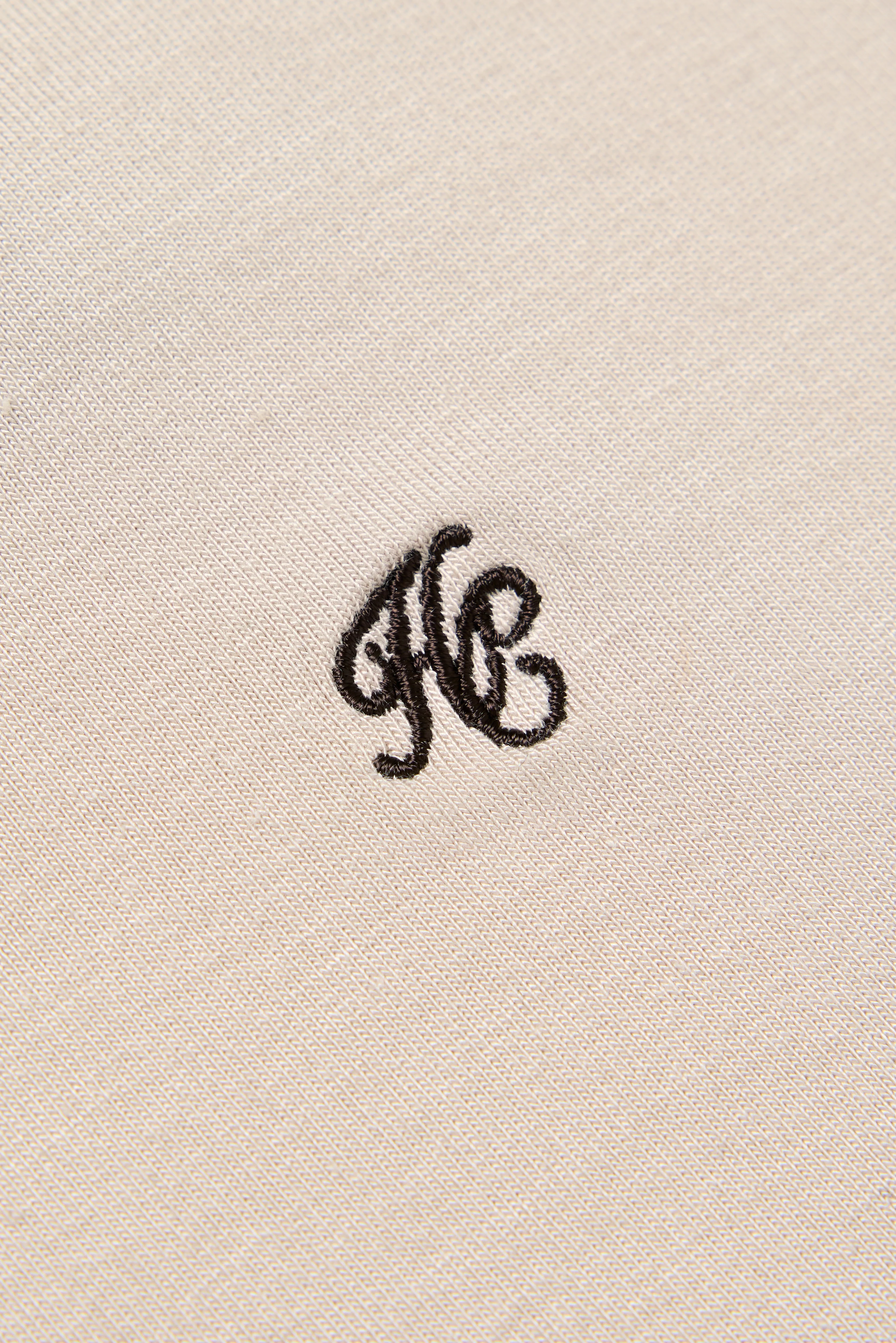 Oversized Monogram Tee (Stone)