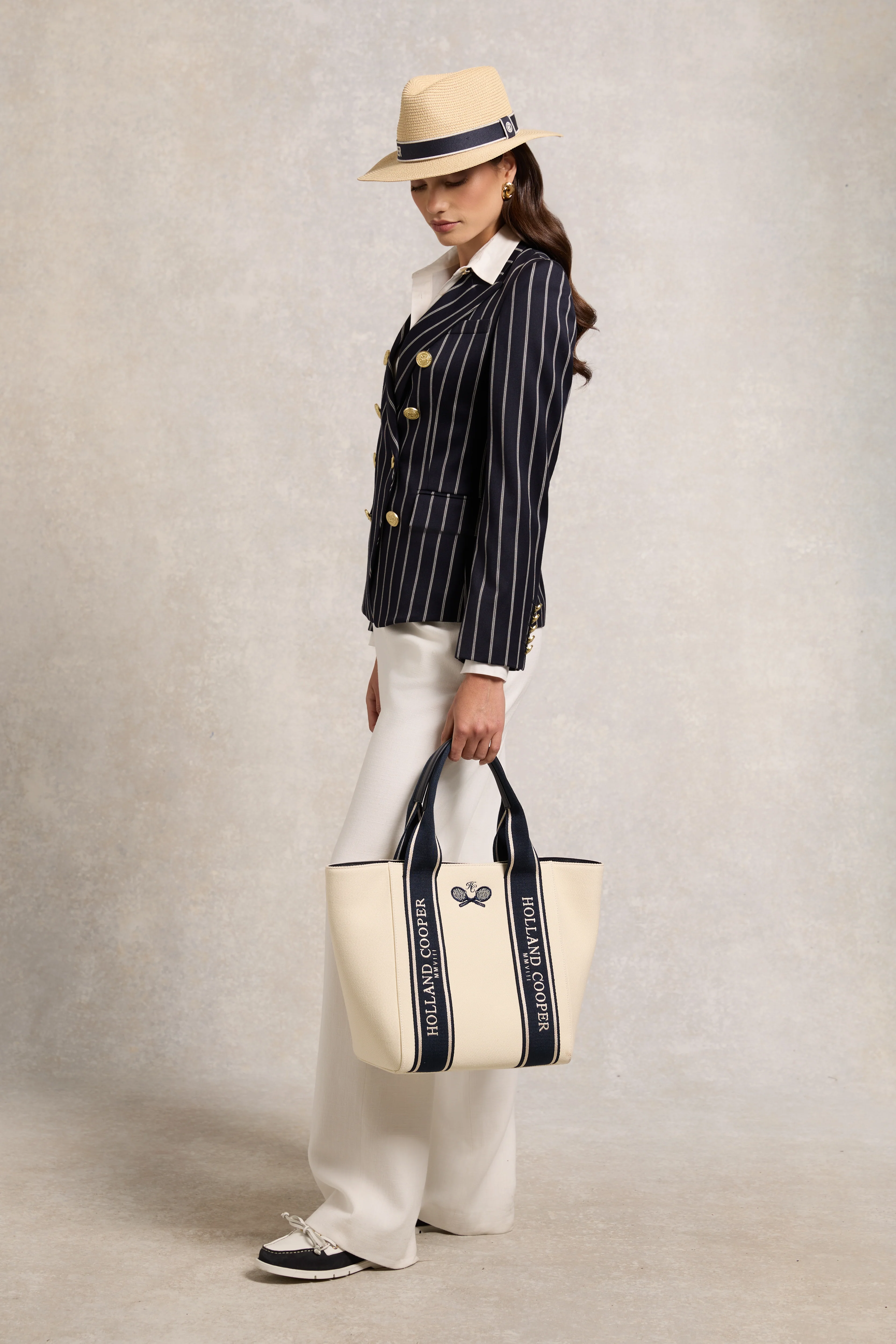 Knightsbridge Blazer (Ink Navy Wide Stripe)