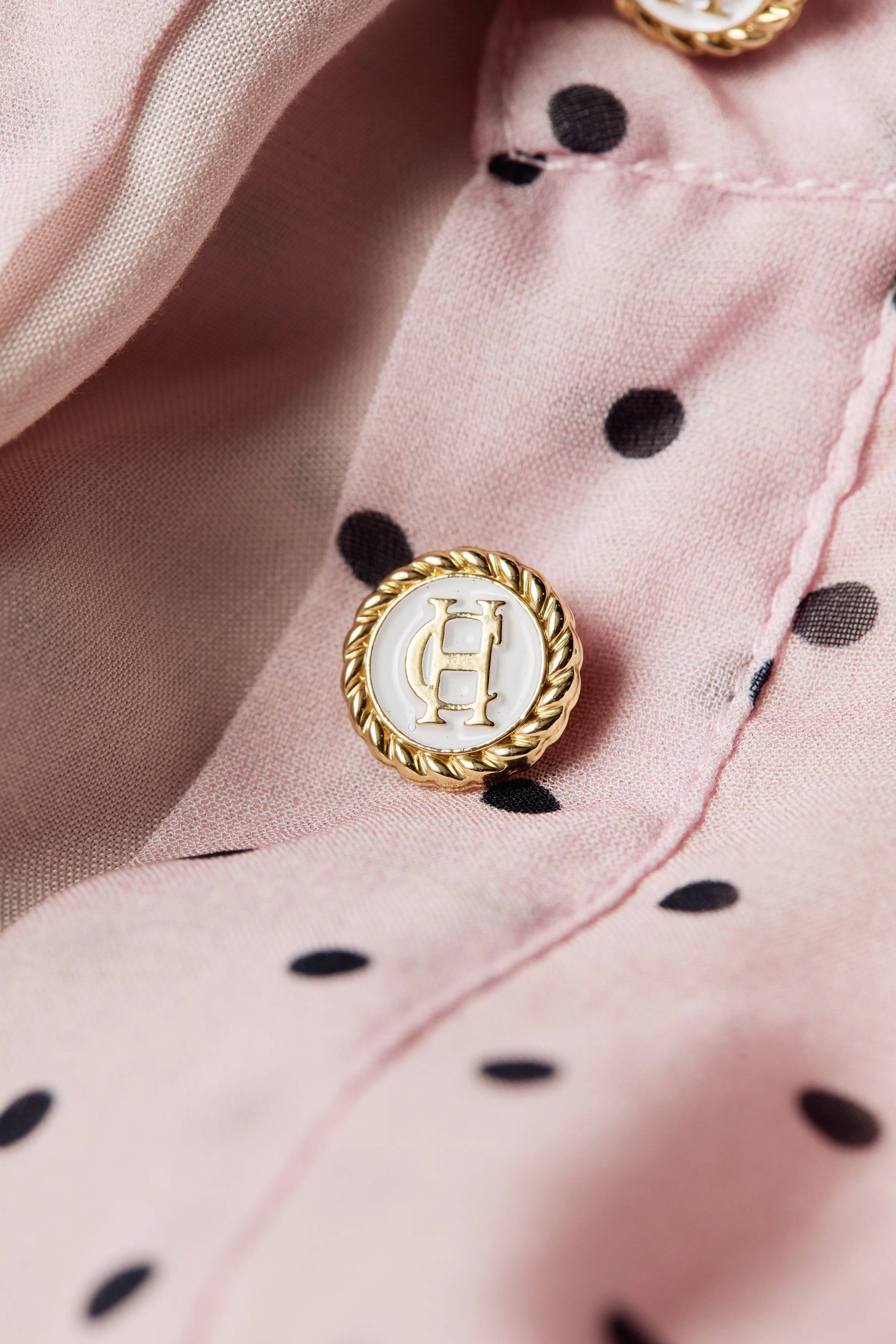 Paros Shirt Dress (Pink Polka Dot)