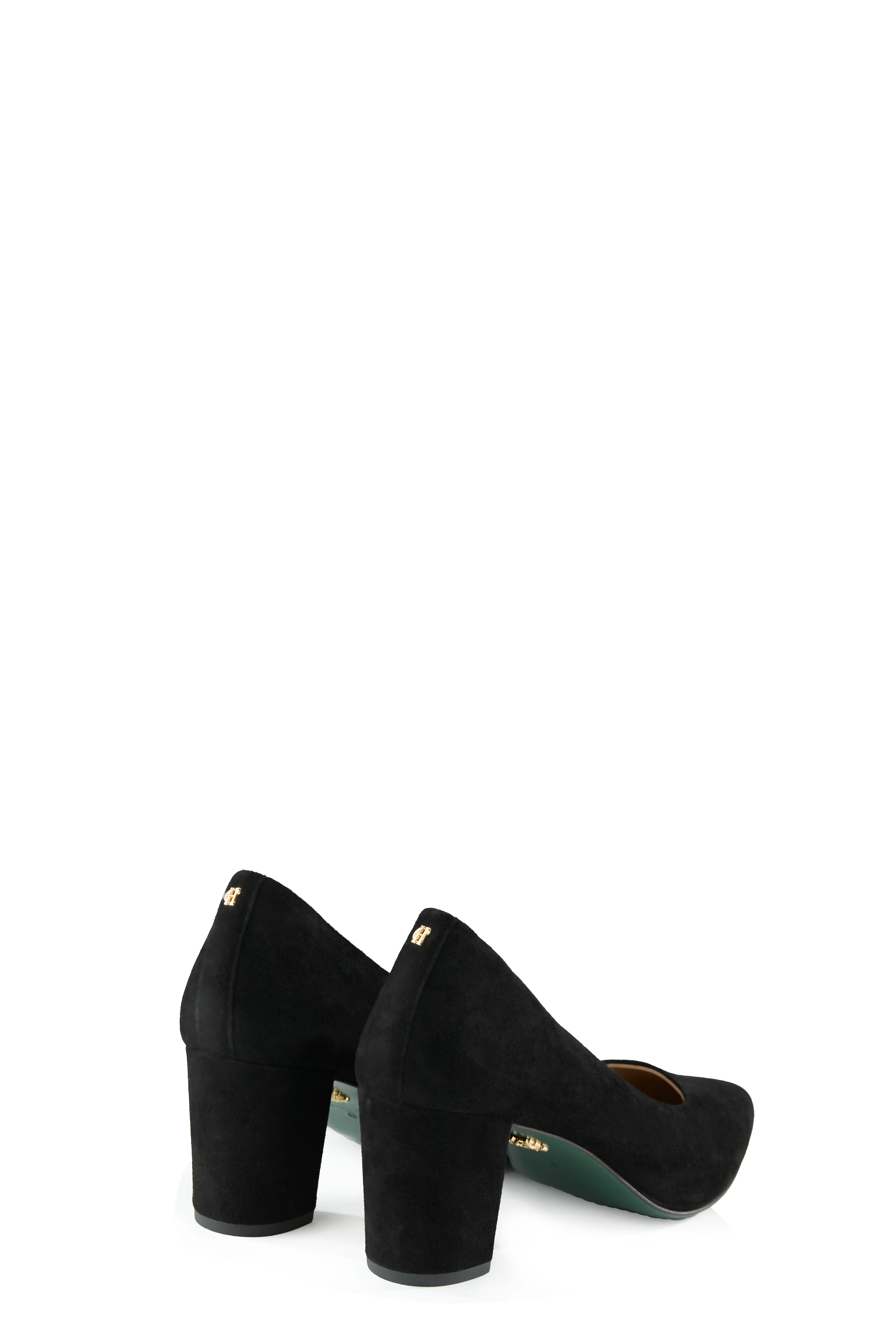 Knightsbridge Court Shoe (Black Suede)
