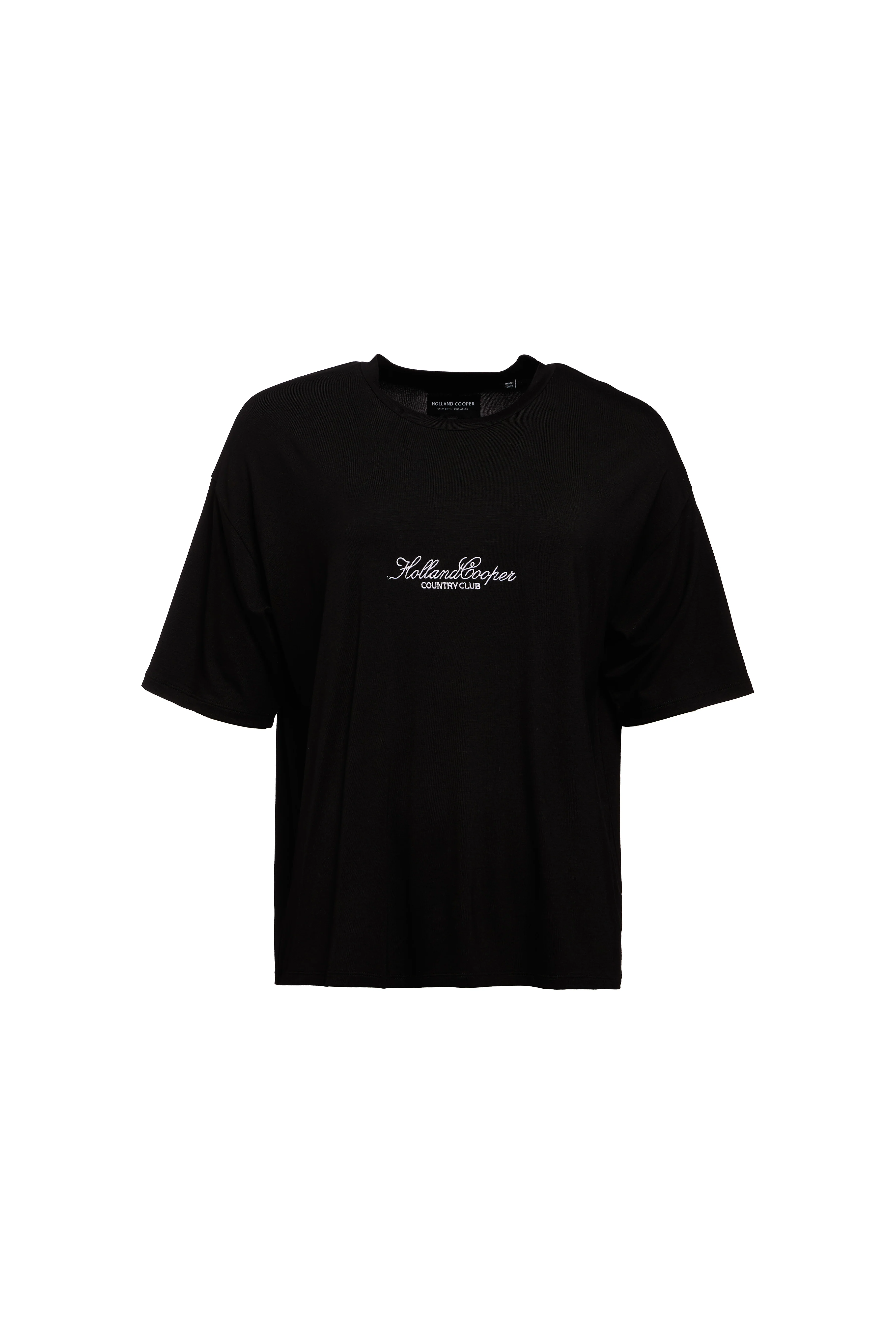 Oversized Monogram Tee (Black)