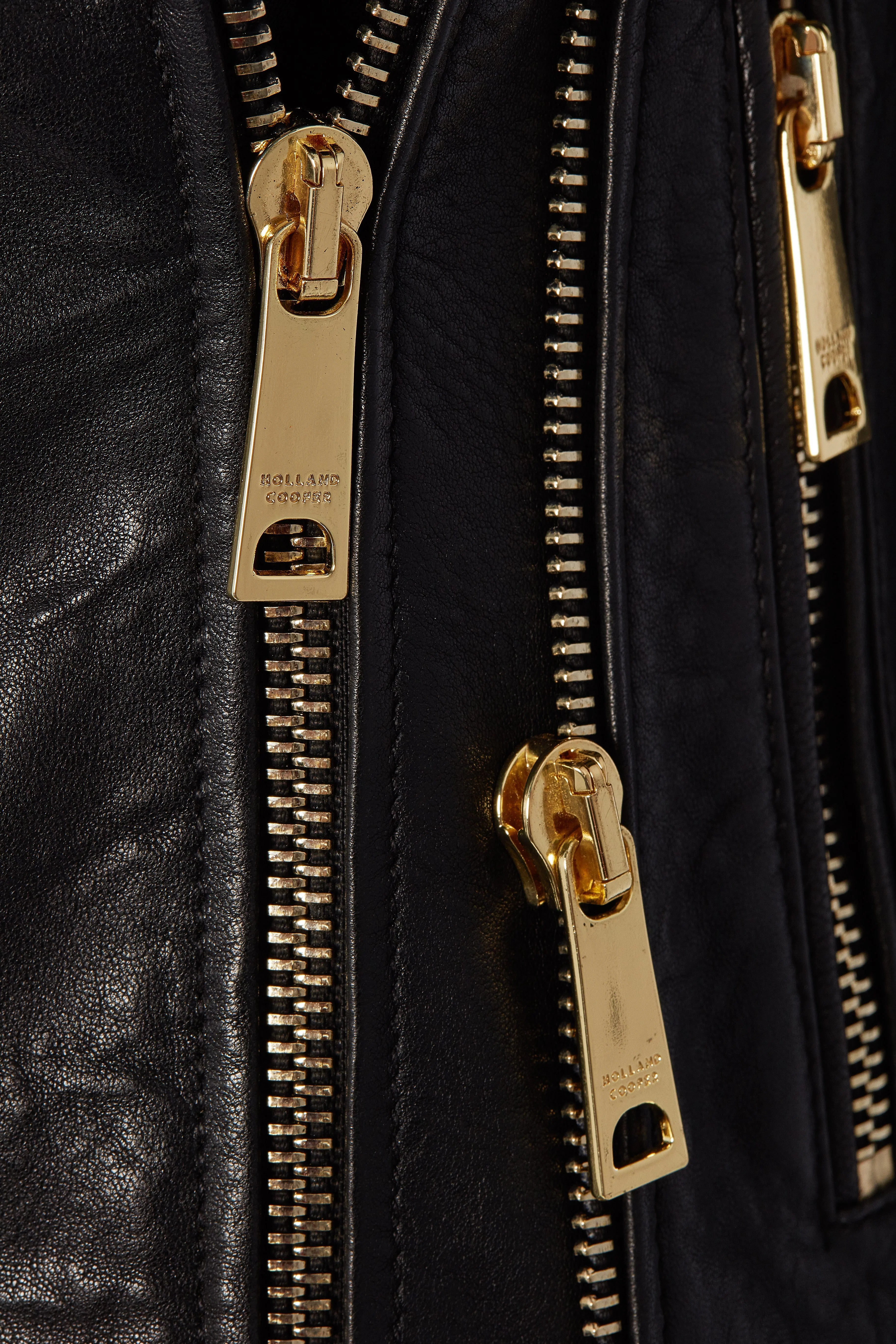 Leather Biker Jacket (Black)