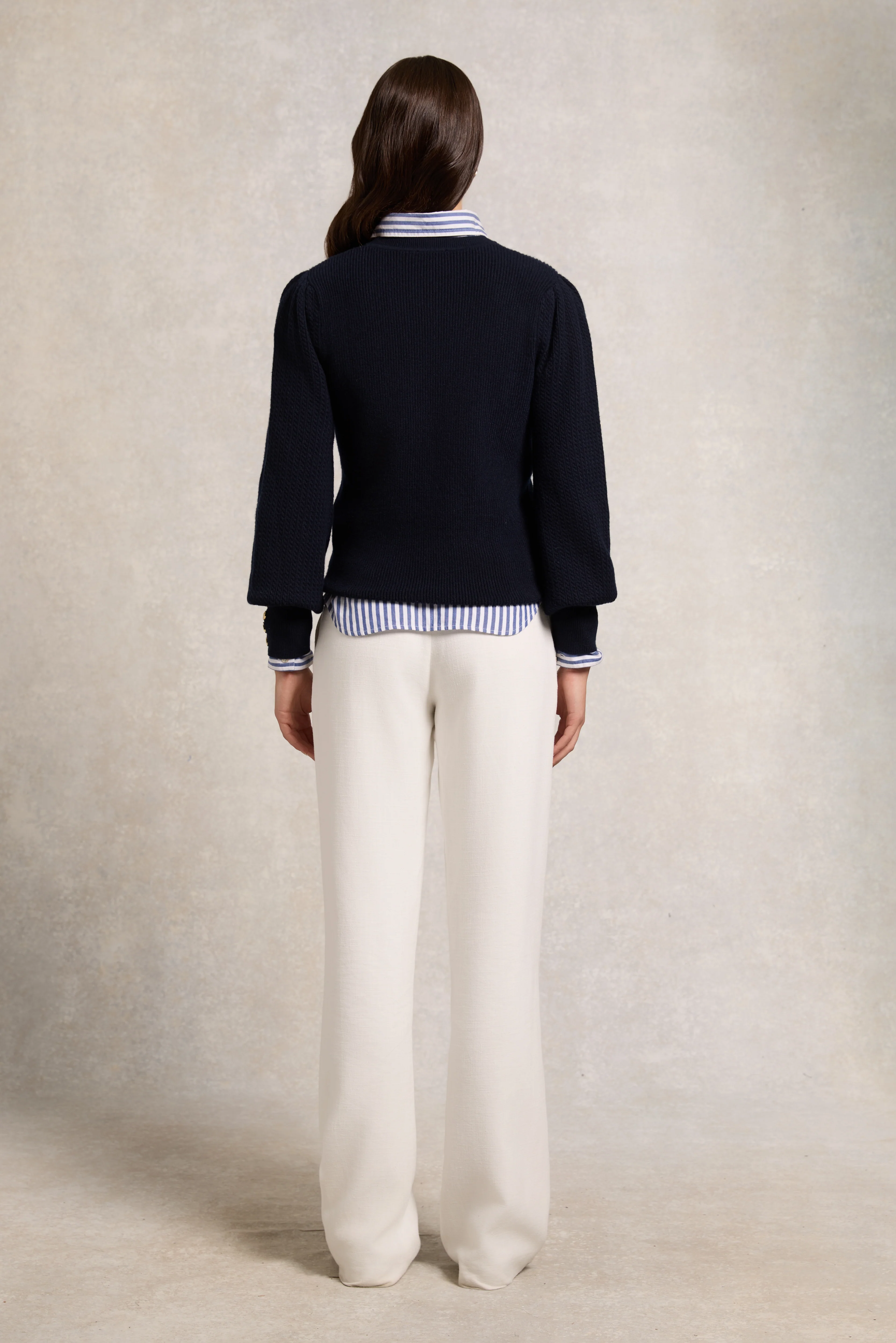 Naomi Crew Neck Knit (Ink Navy)