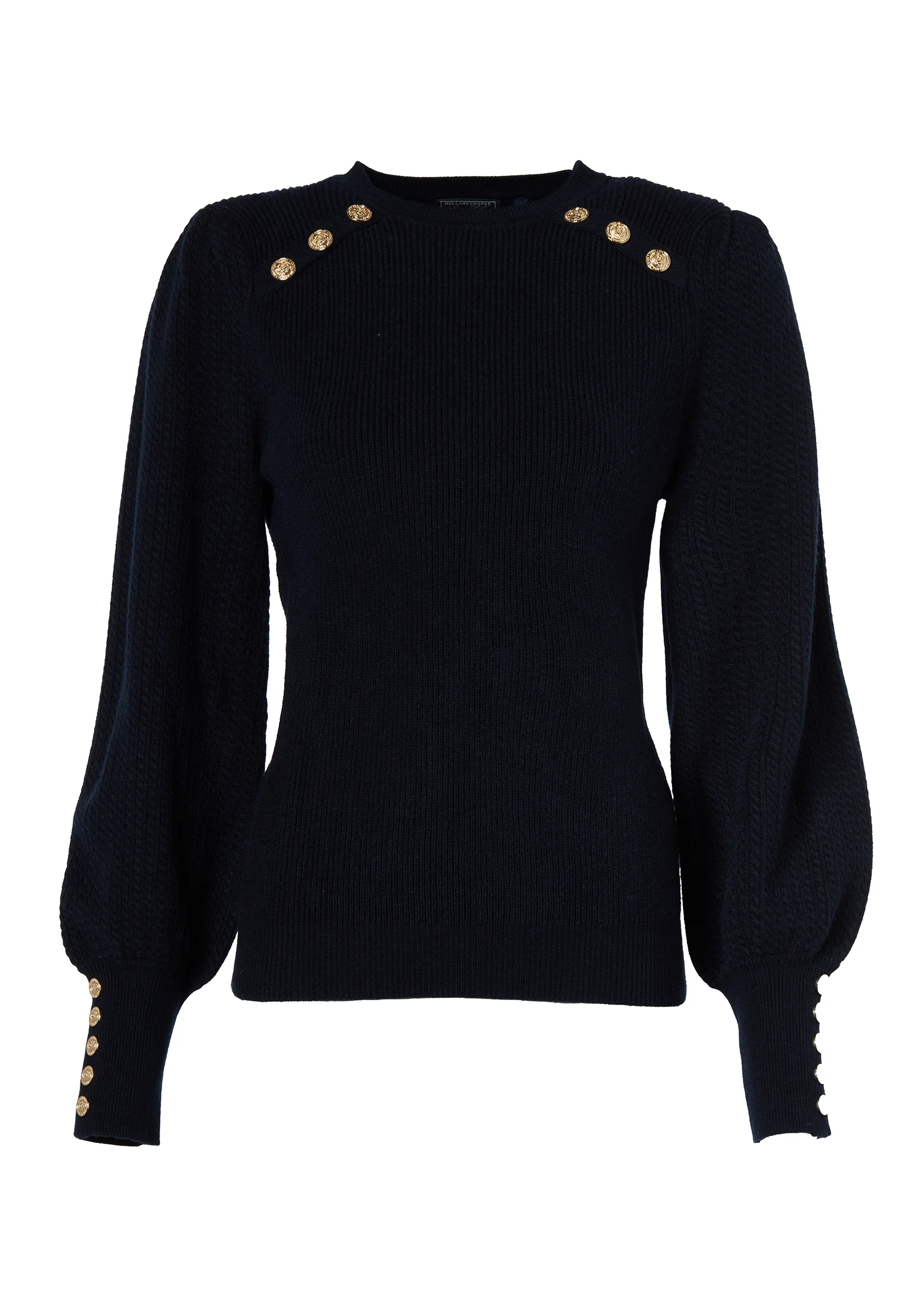 Naomi Crew Neck Knit (Ink Navy)