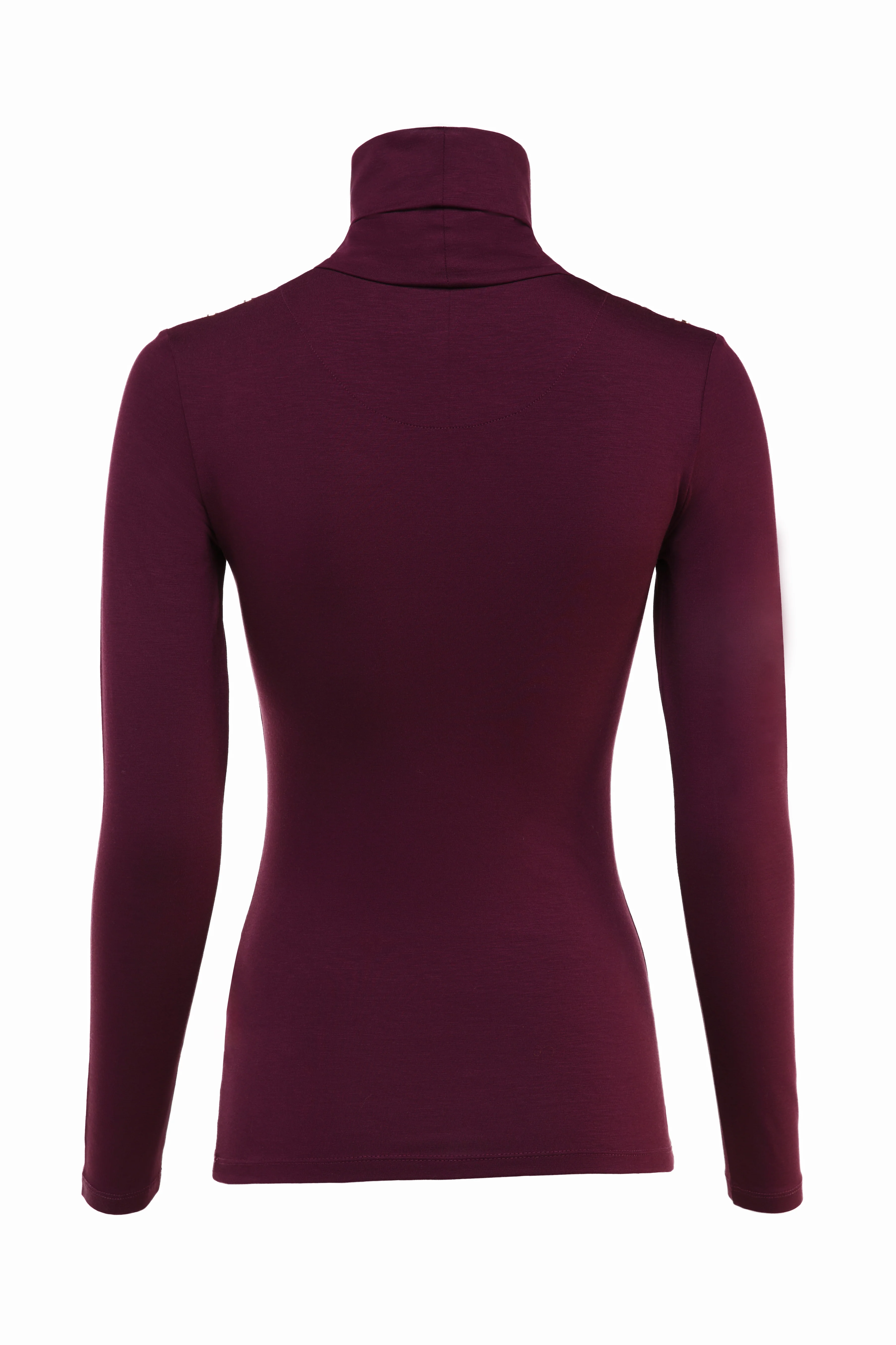 Essential Roll Neck (Burgundy)