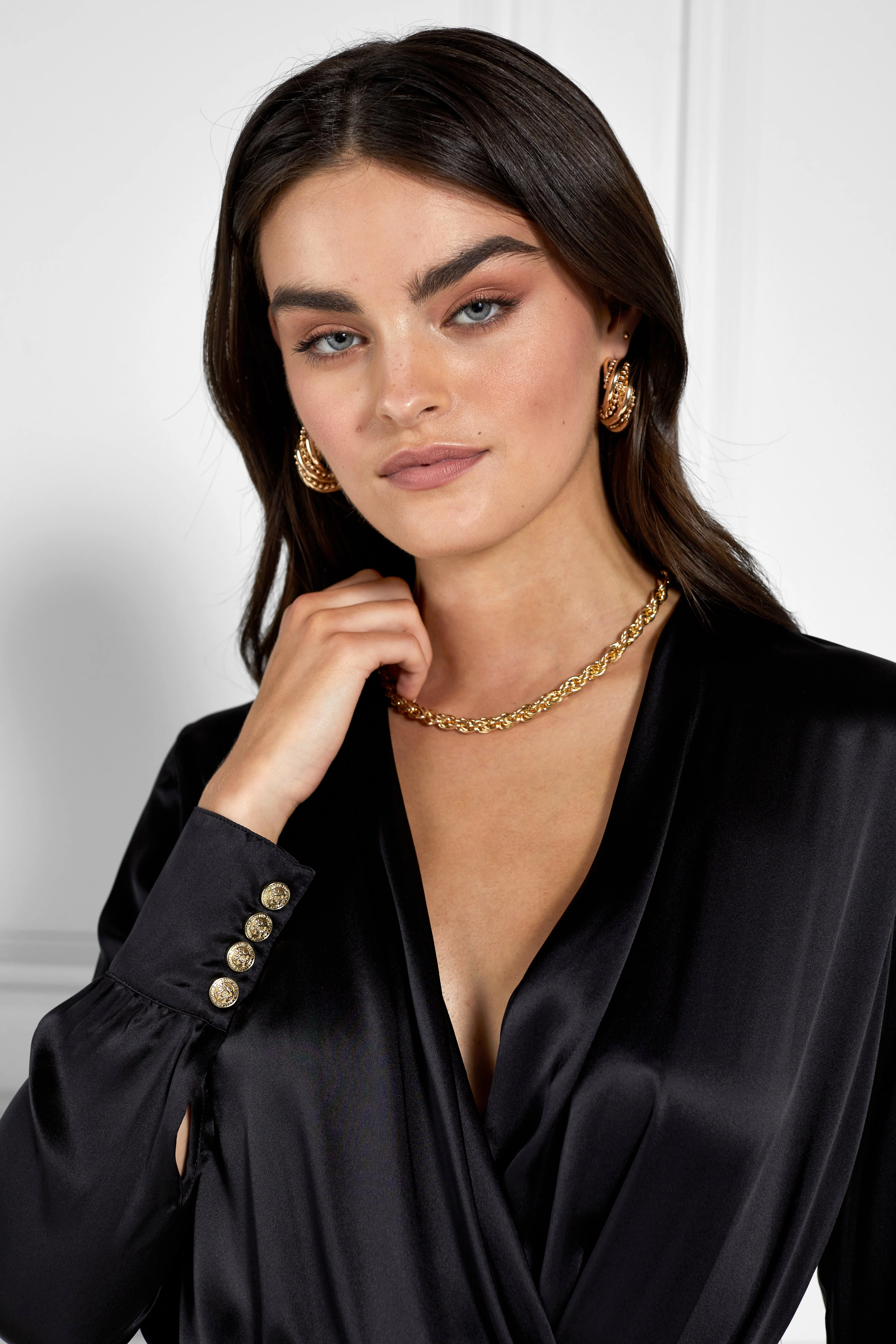 Silk Bodysuit (Black)