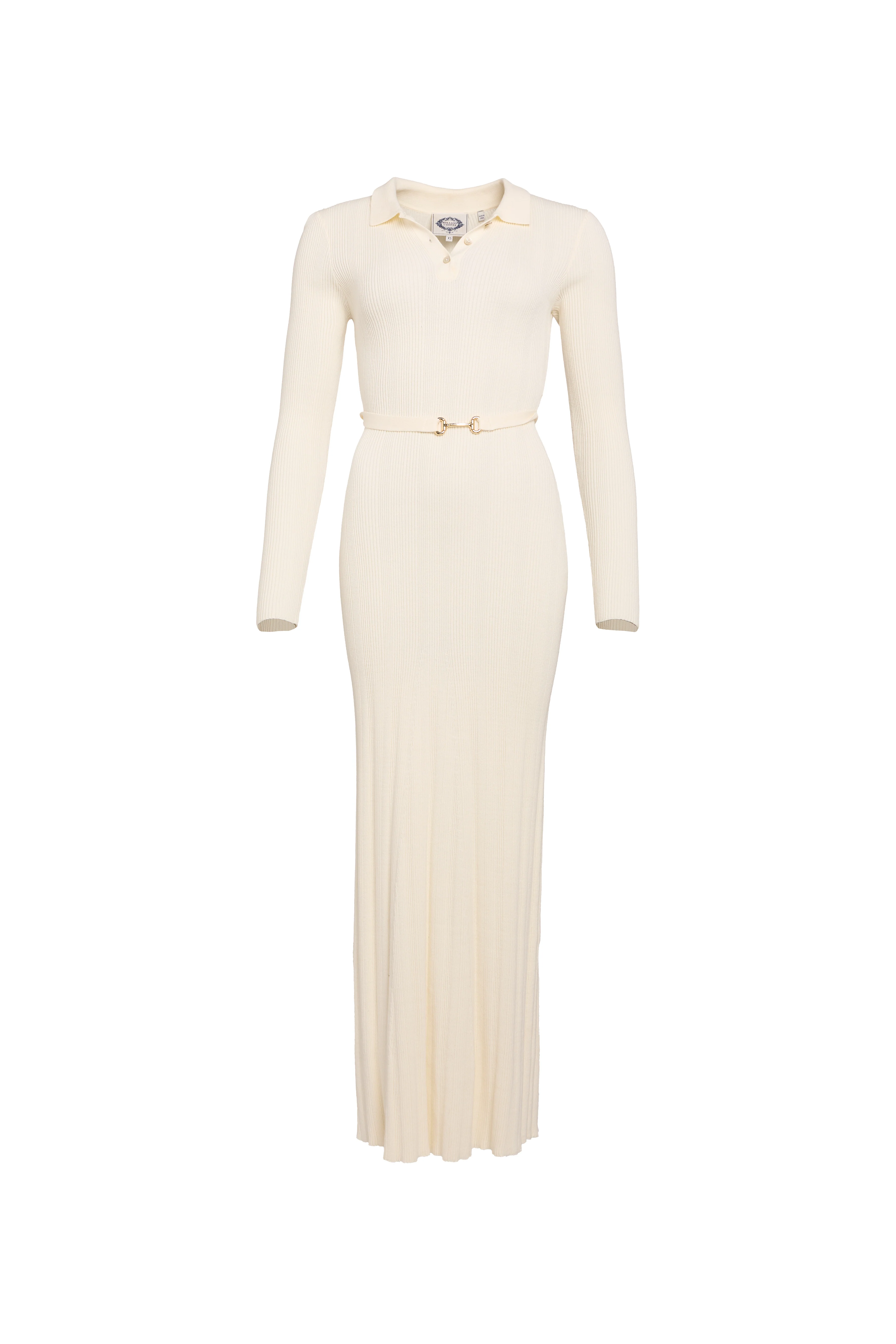 Evie Long Sleeve Knit Maxi Dress (Natural)