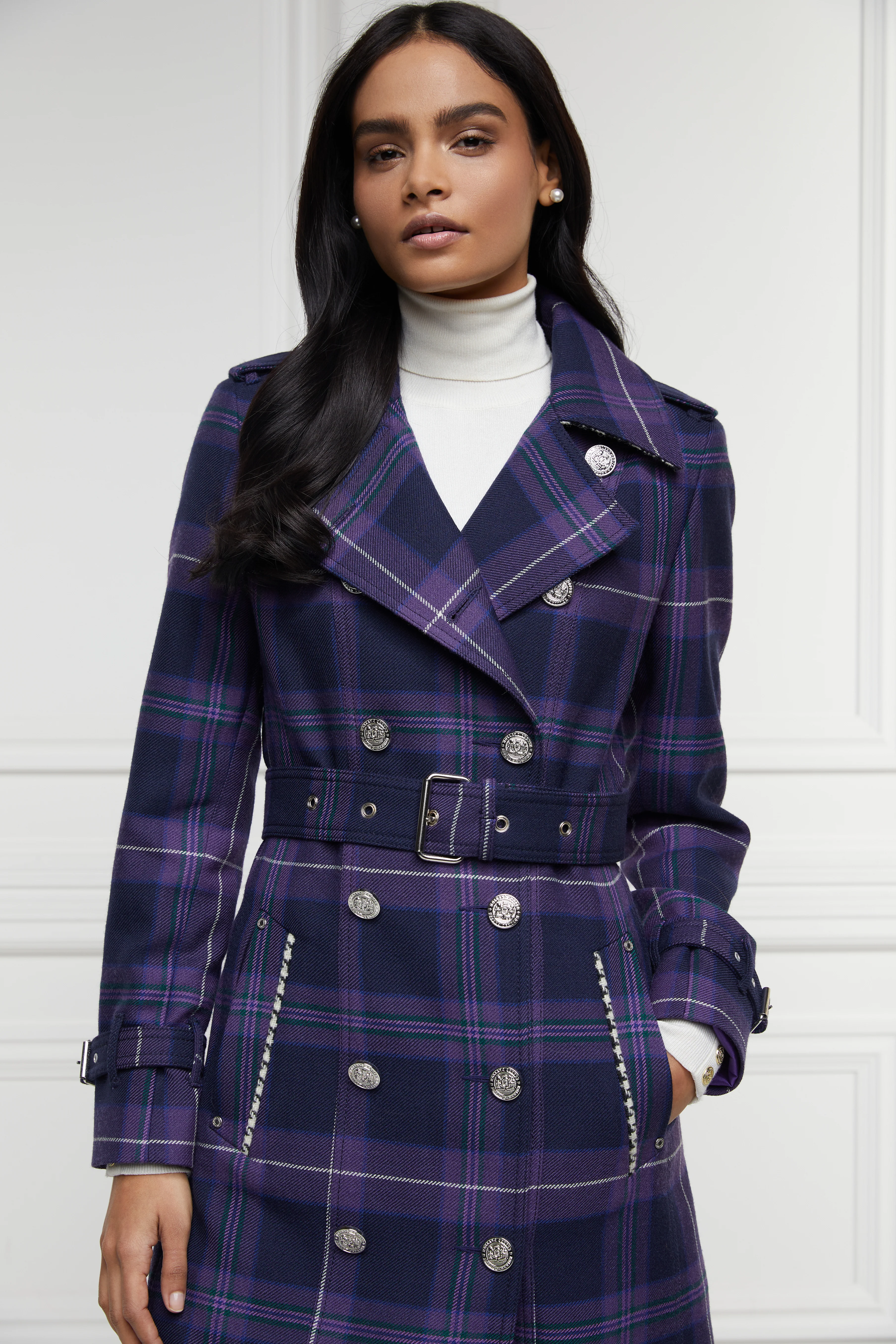 Jubilee Full Length Marlborough Trench (Jubilee Tartan)