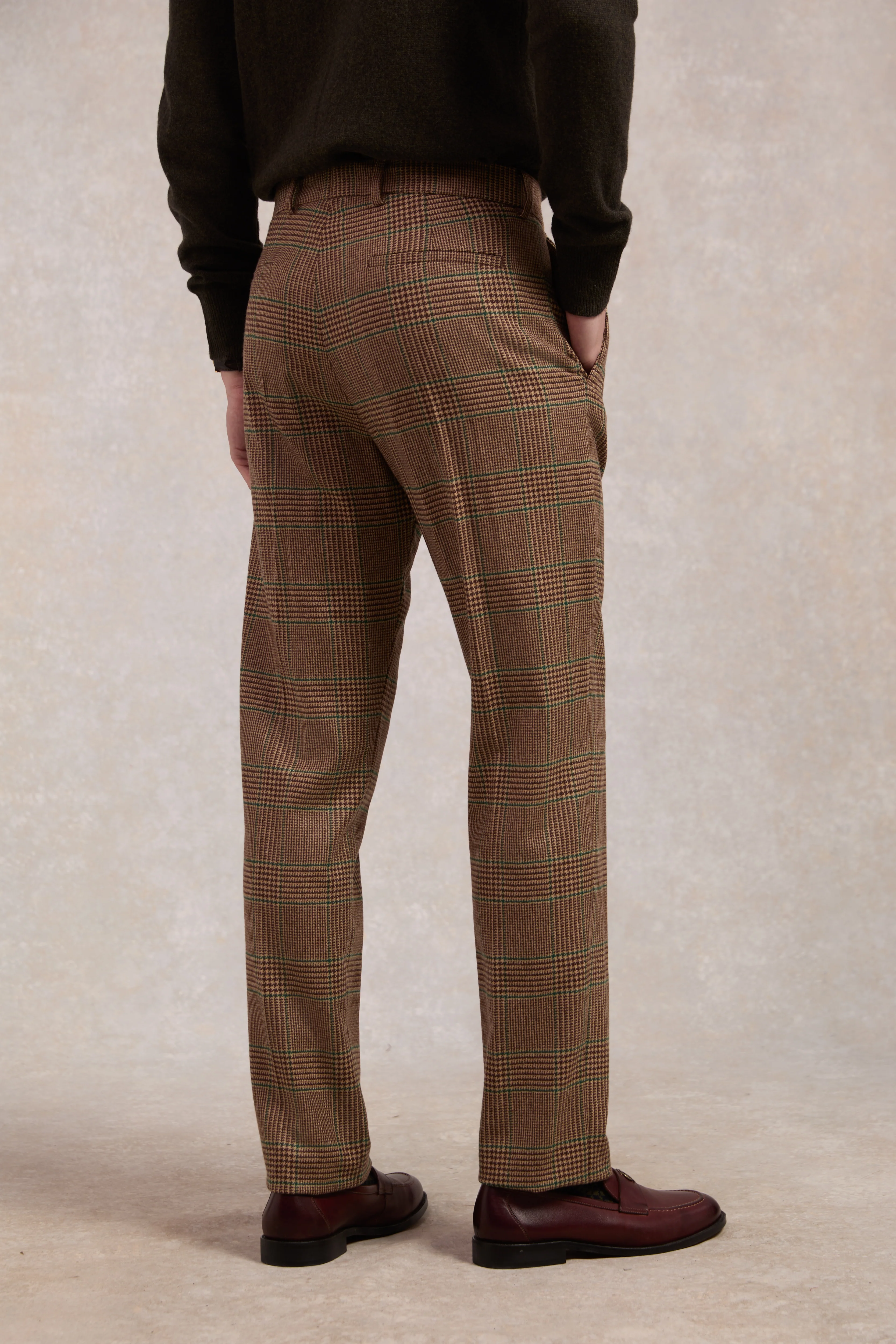 The Classic Trouser (Clarence Check Forest)