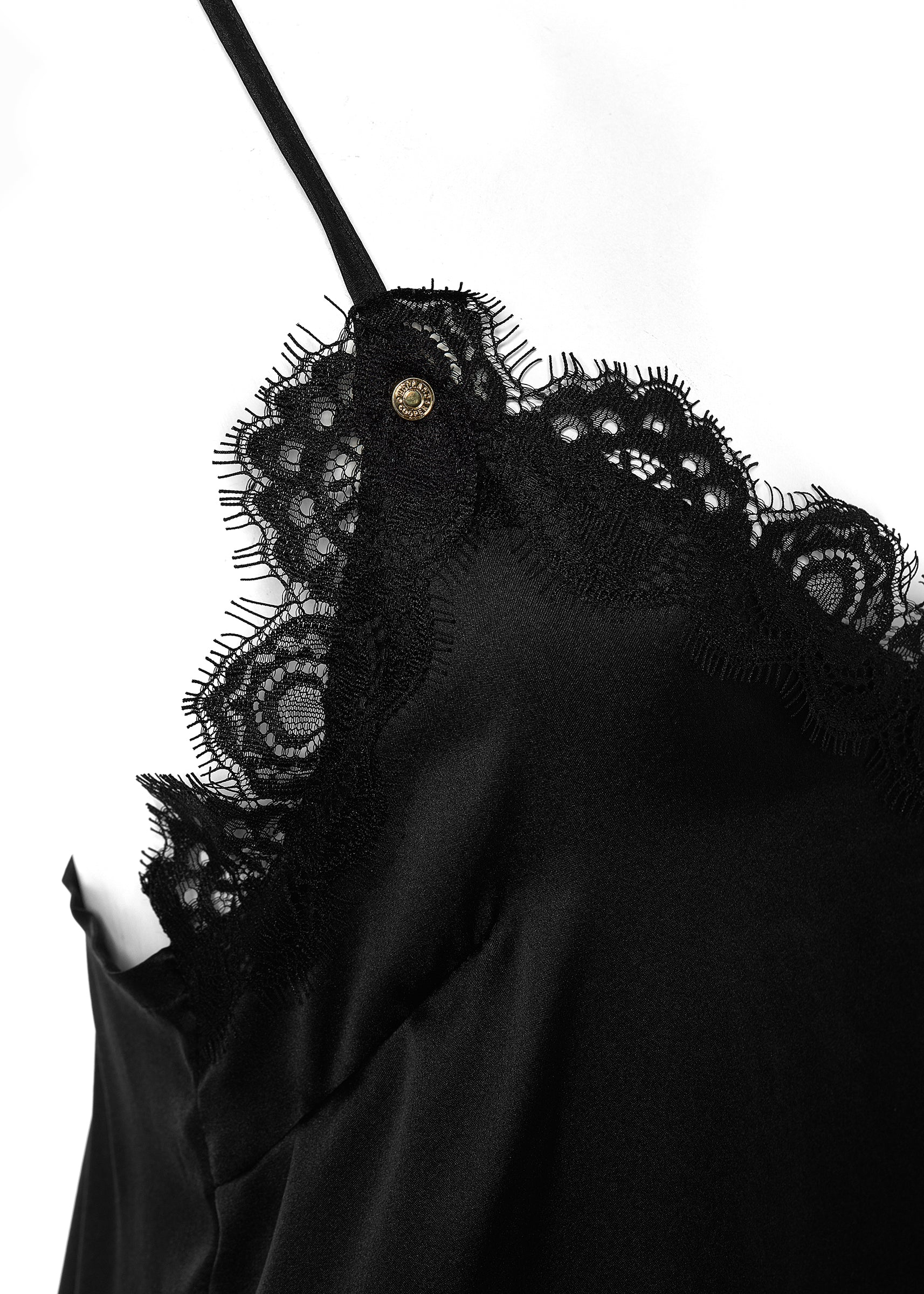 Silk Lace Cami (Black)