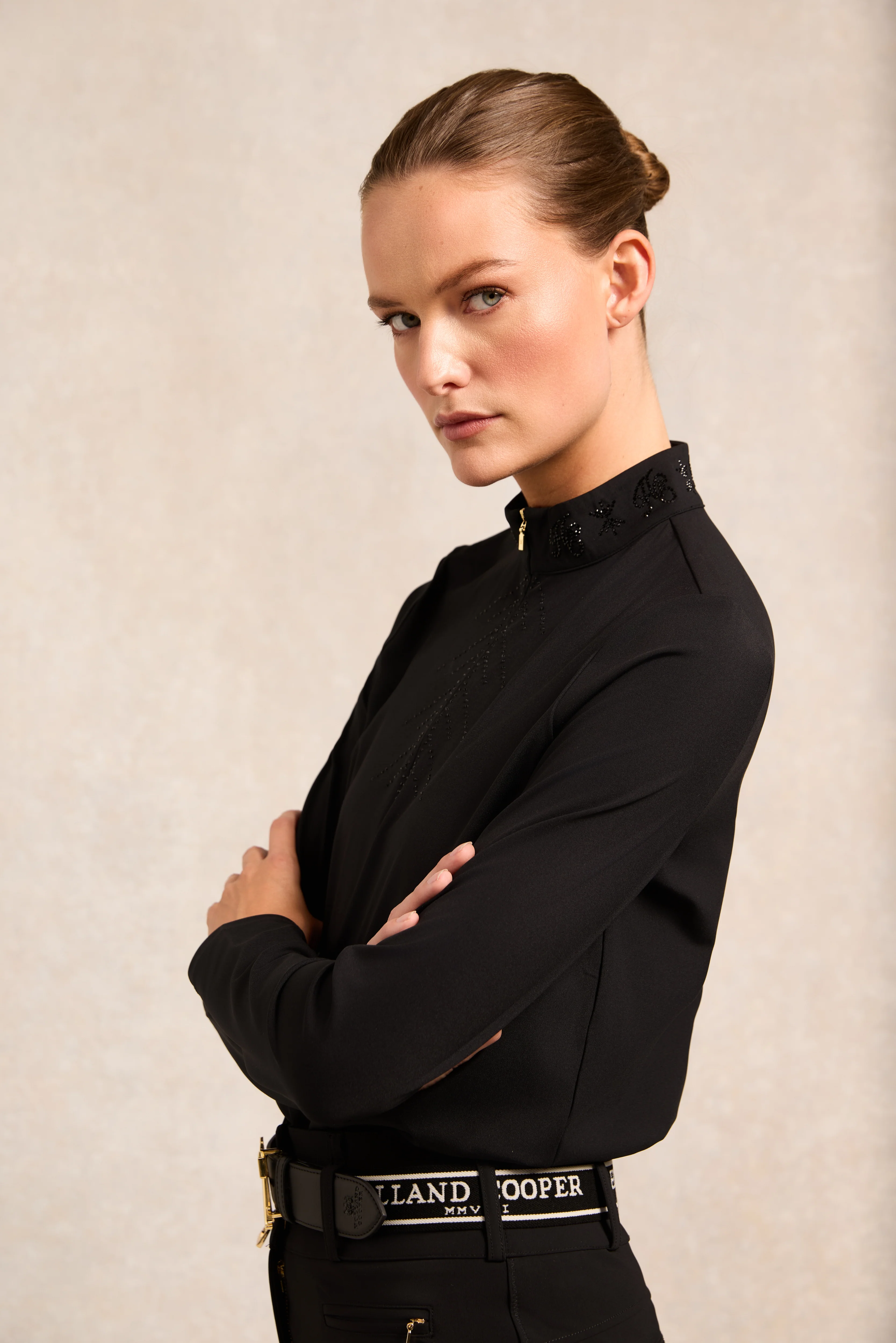 Crystal Long Sleeve Base Layer (Black)