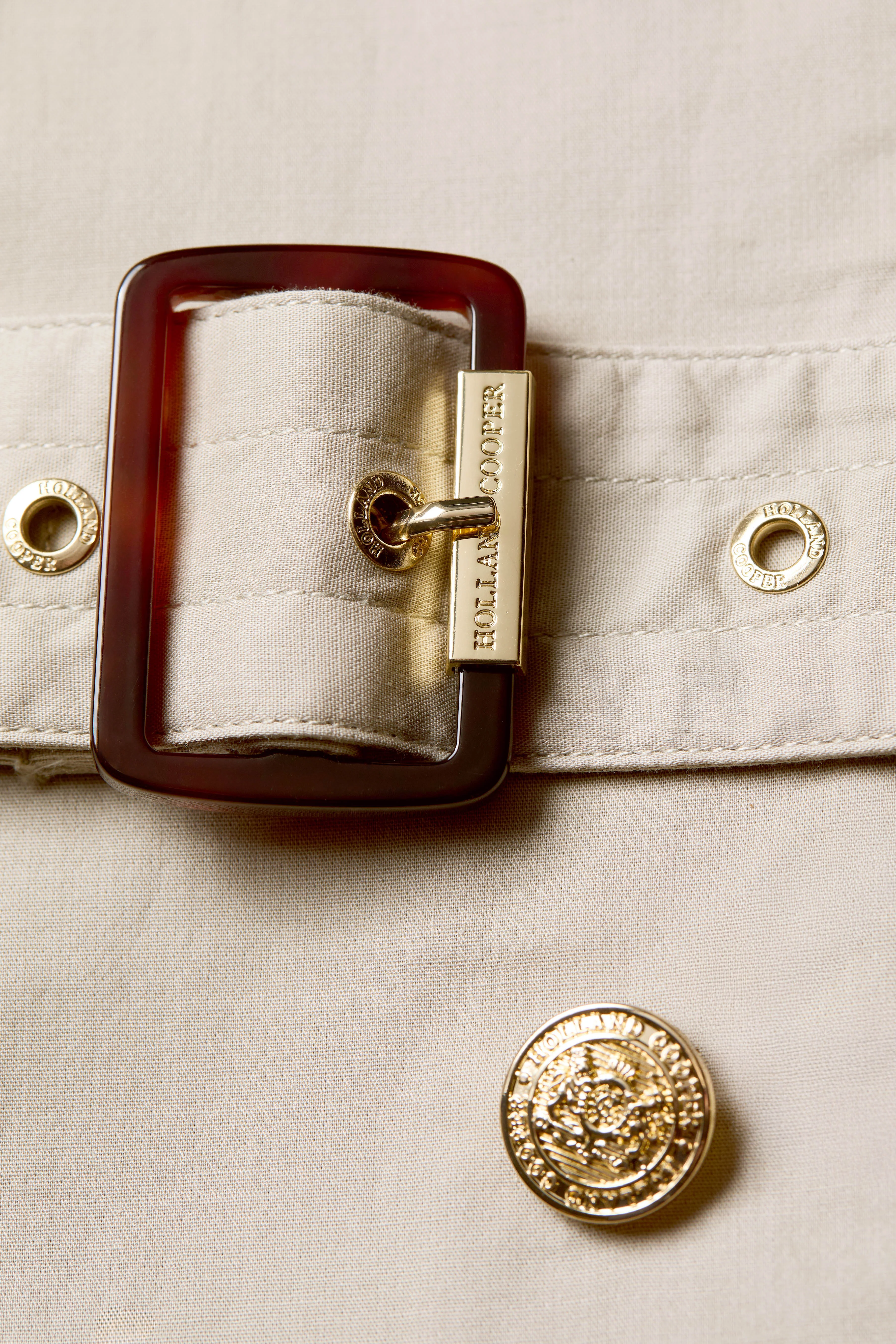 Collarless Trench Coat (French Grey)