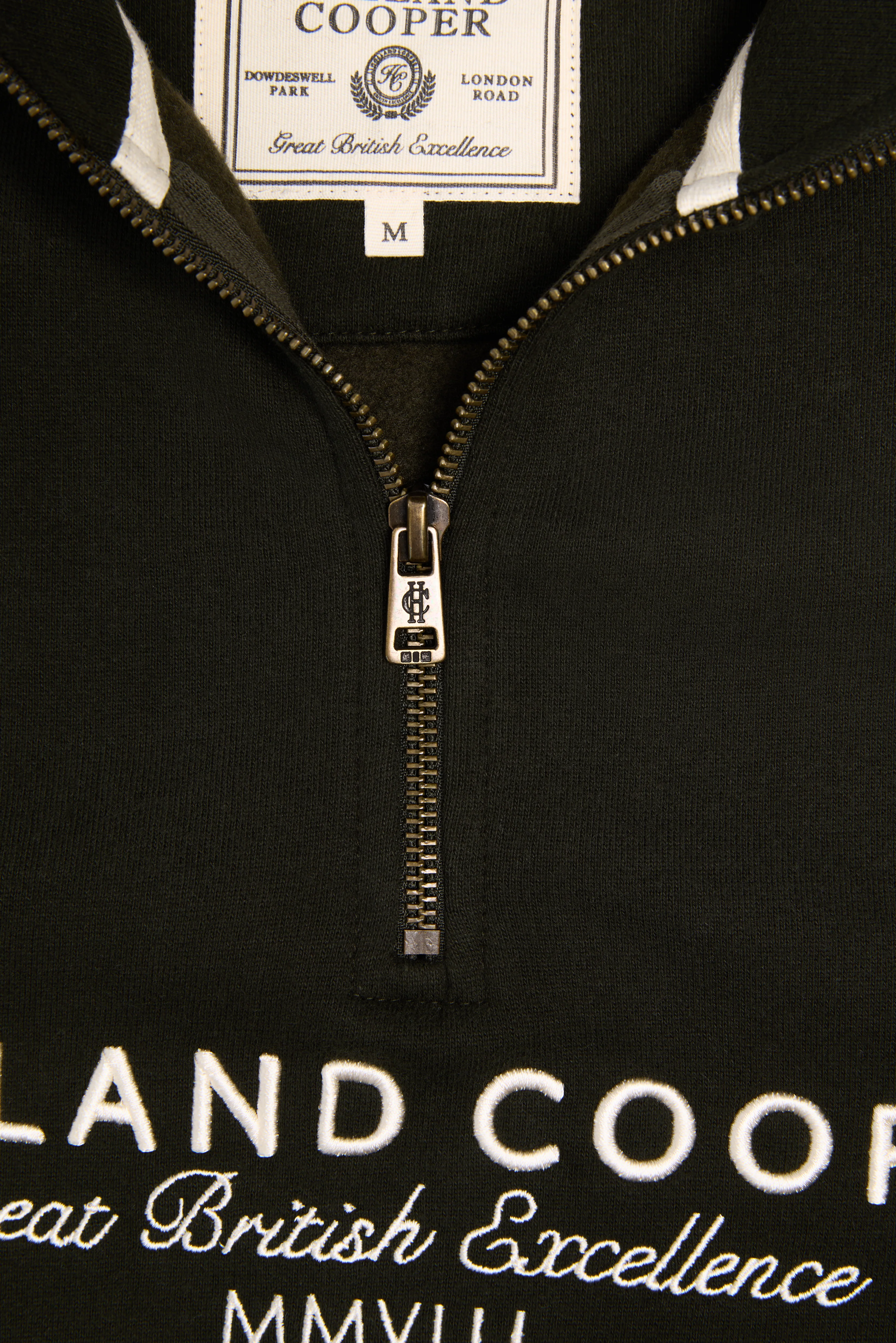 Men's Sporting Goods Zip Henley (Racing Green)