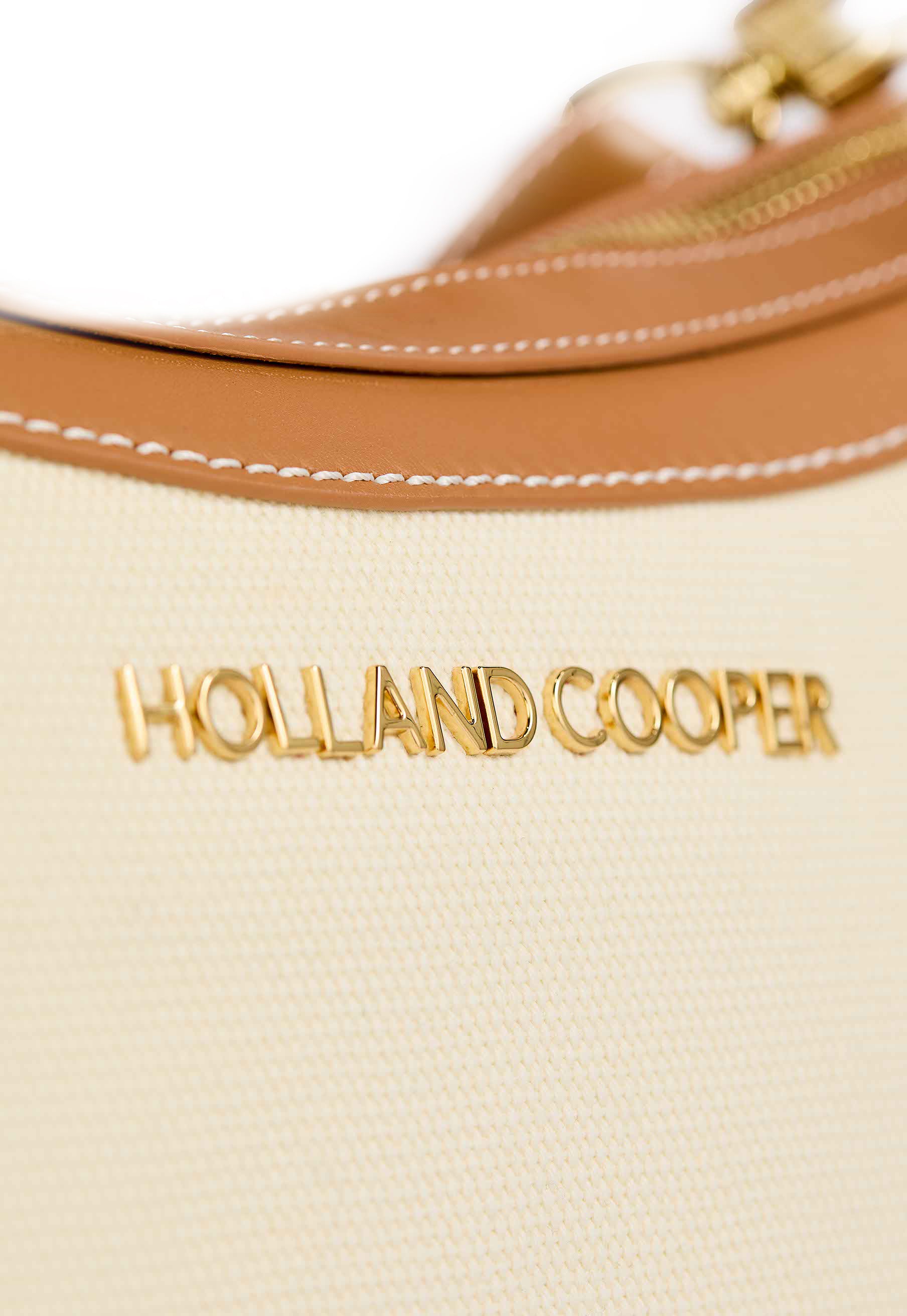 City Shoulder Bag (Tan Canvas)