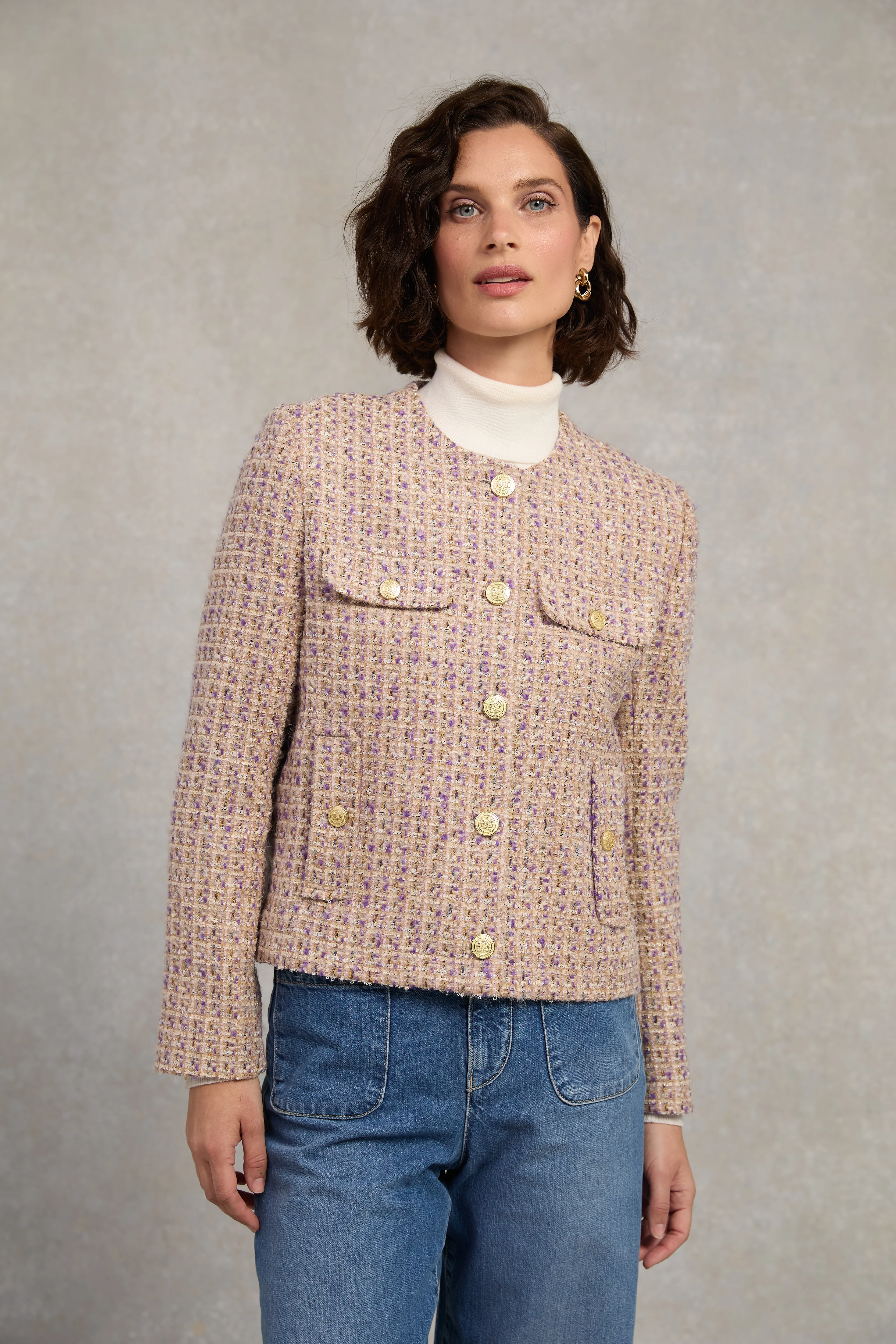 Chelsea Jacket (Lavender Boucle)