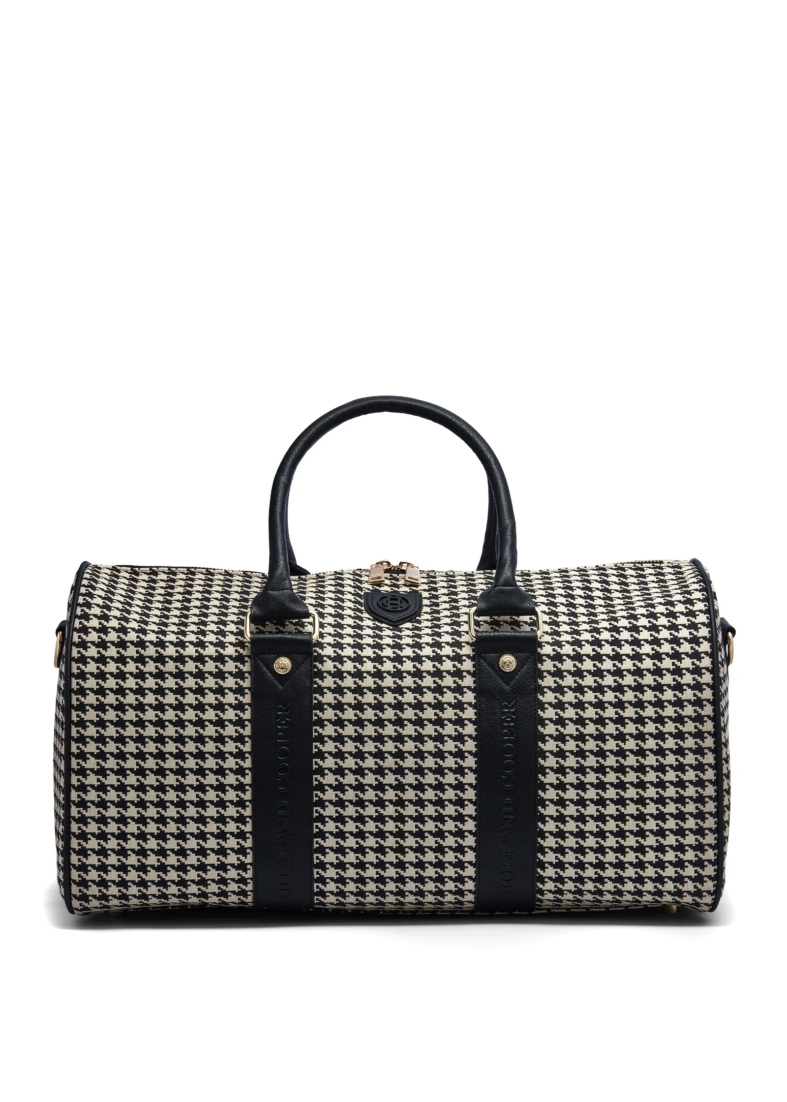 Regency Holdall (Ecru Houndstooth)