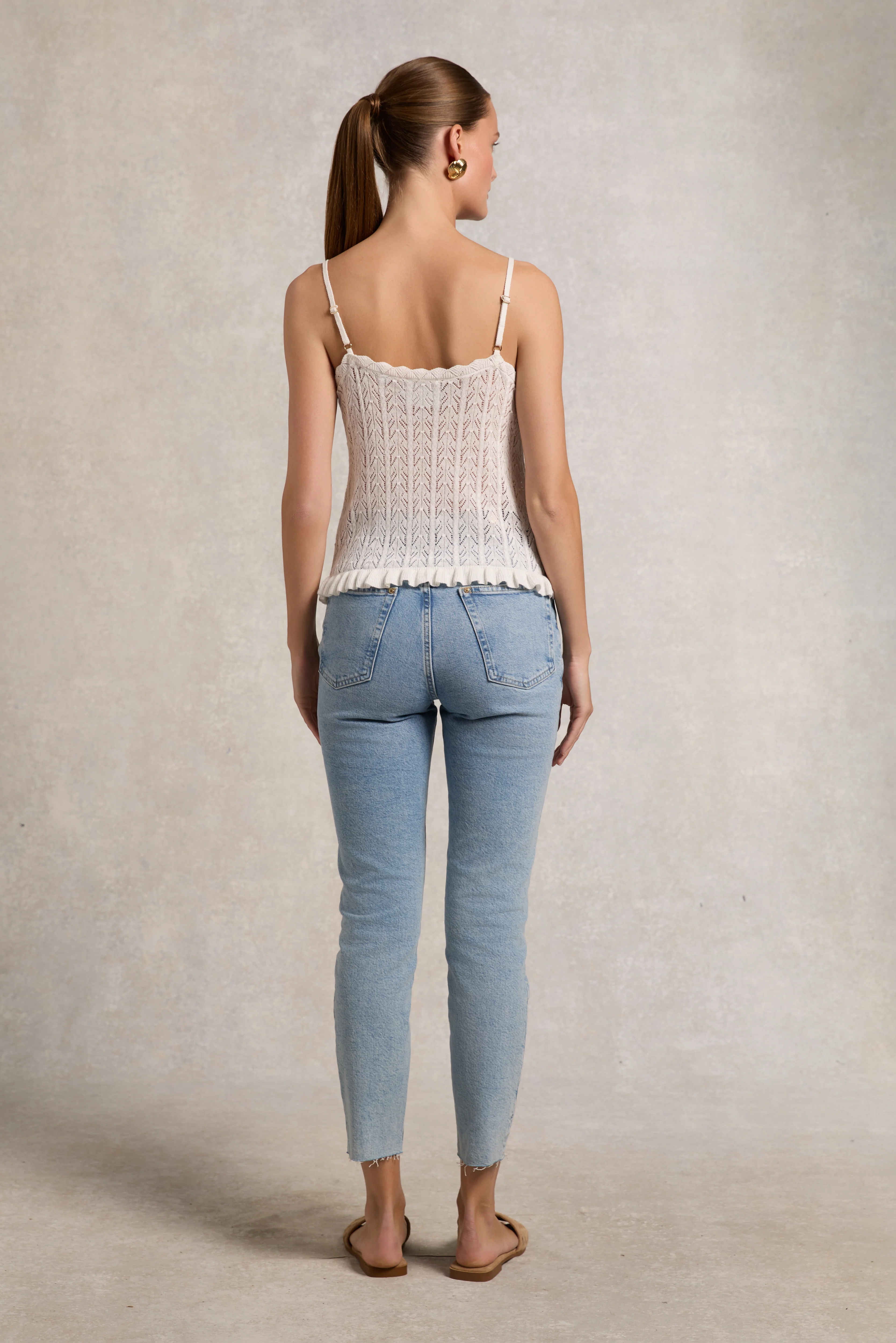 Pointelle Cami (Natural)