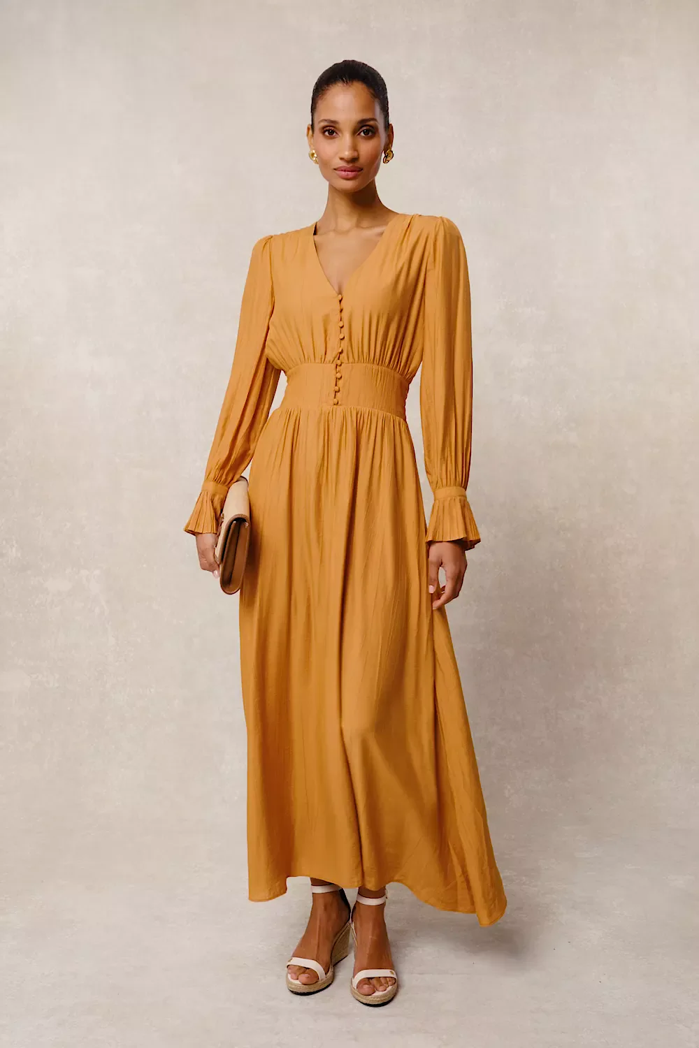 Phoebe V-Neck Maxi Dress (Sienna)