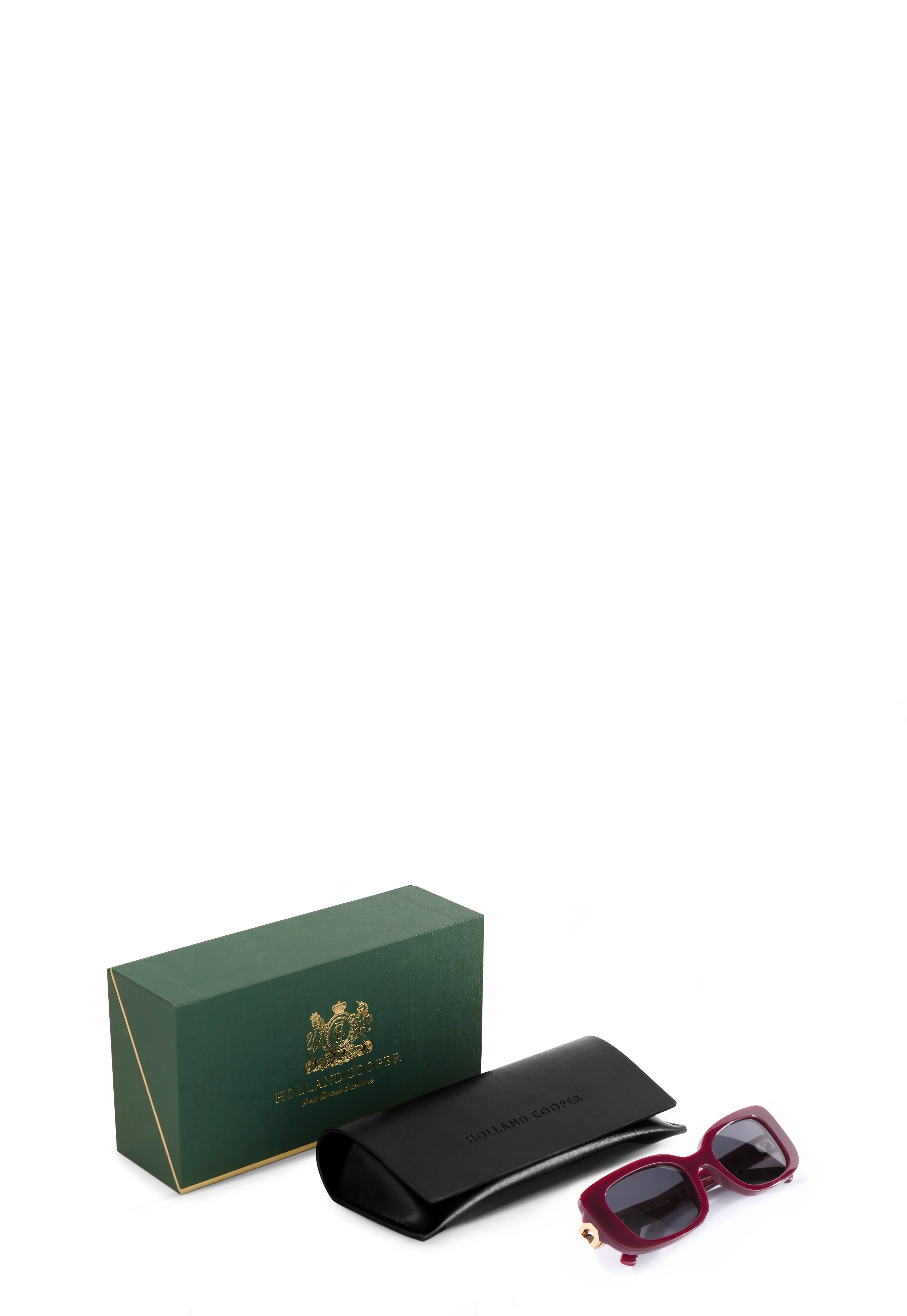 Paris Narrow Sunglasses (Oxblood)