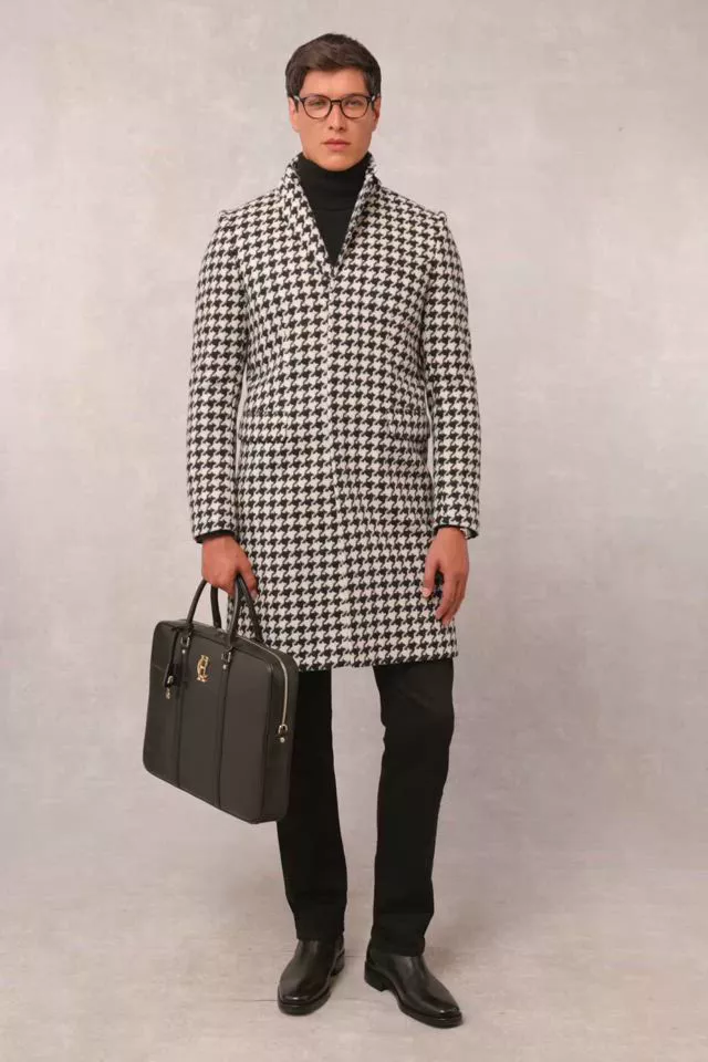 The Cheltenham Coat (Large Scale Houndstooth)