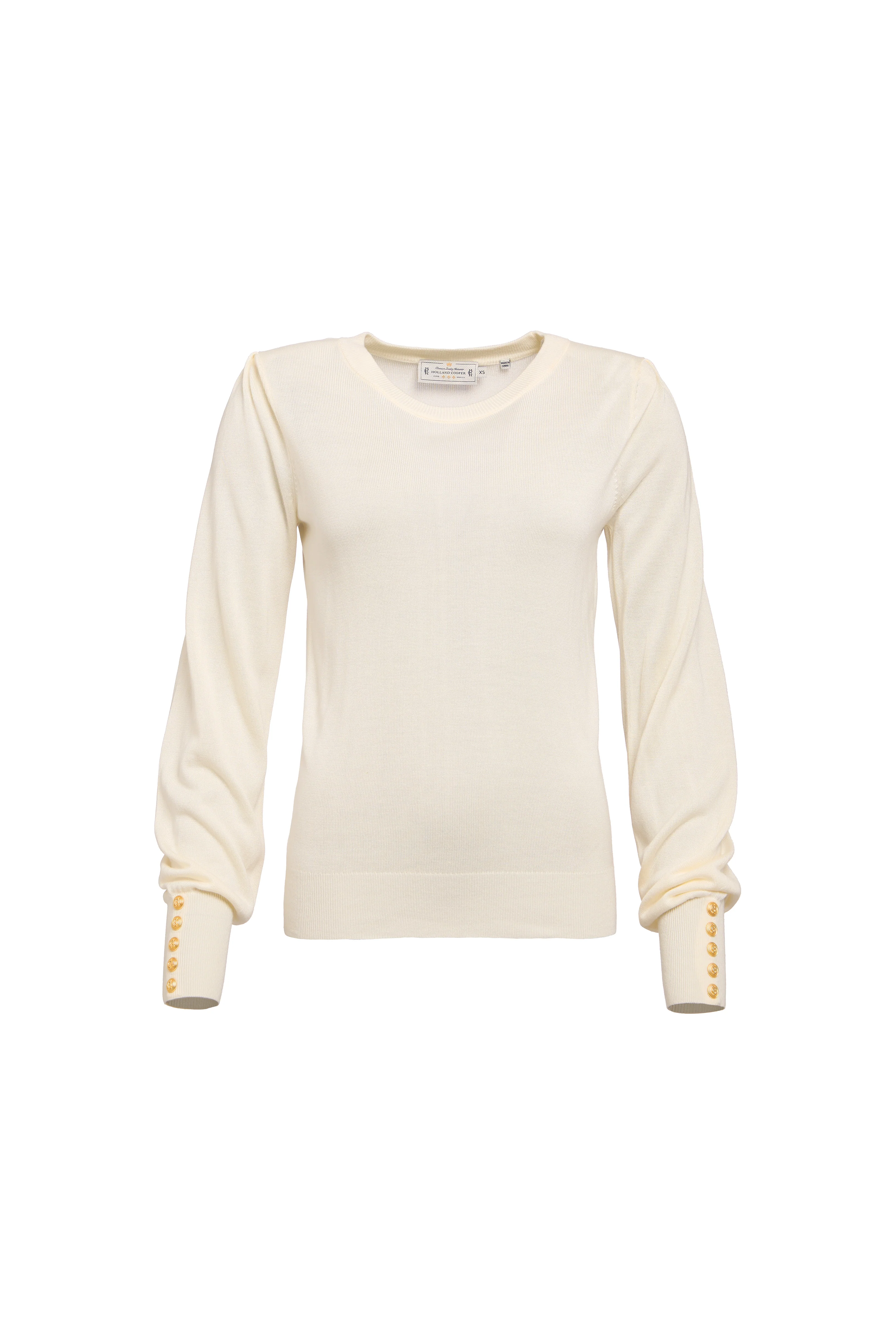 Structured Kelsie Crew Neck Knit (Natural)